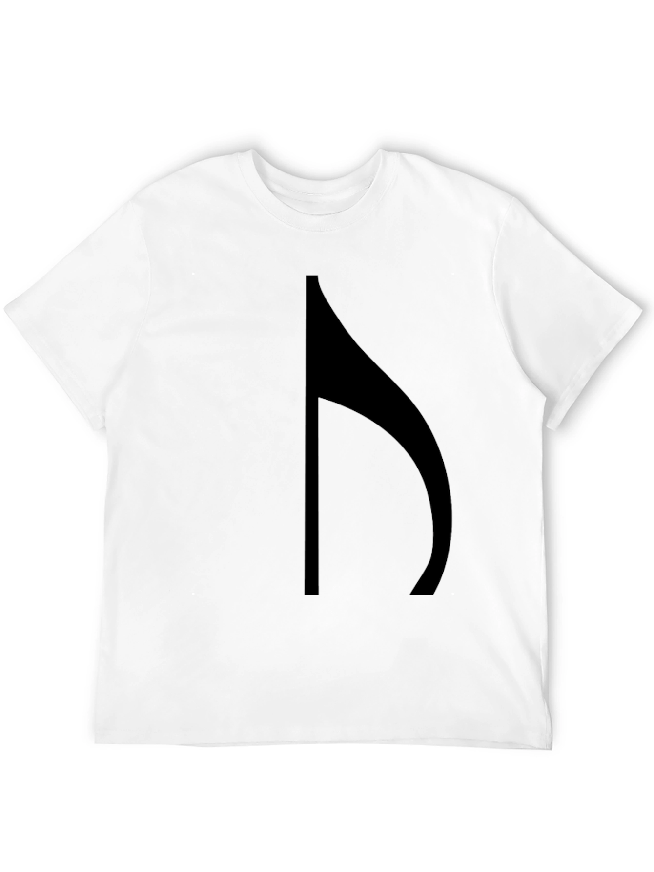 Mens Black T-Shirt with Abstract Graphic