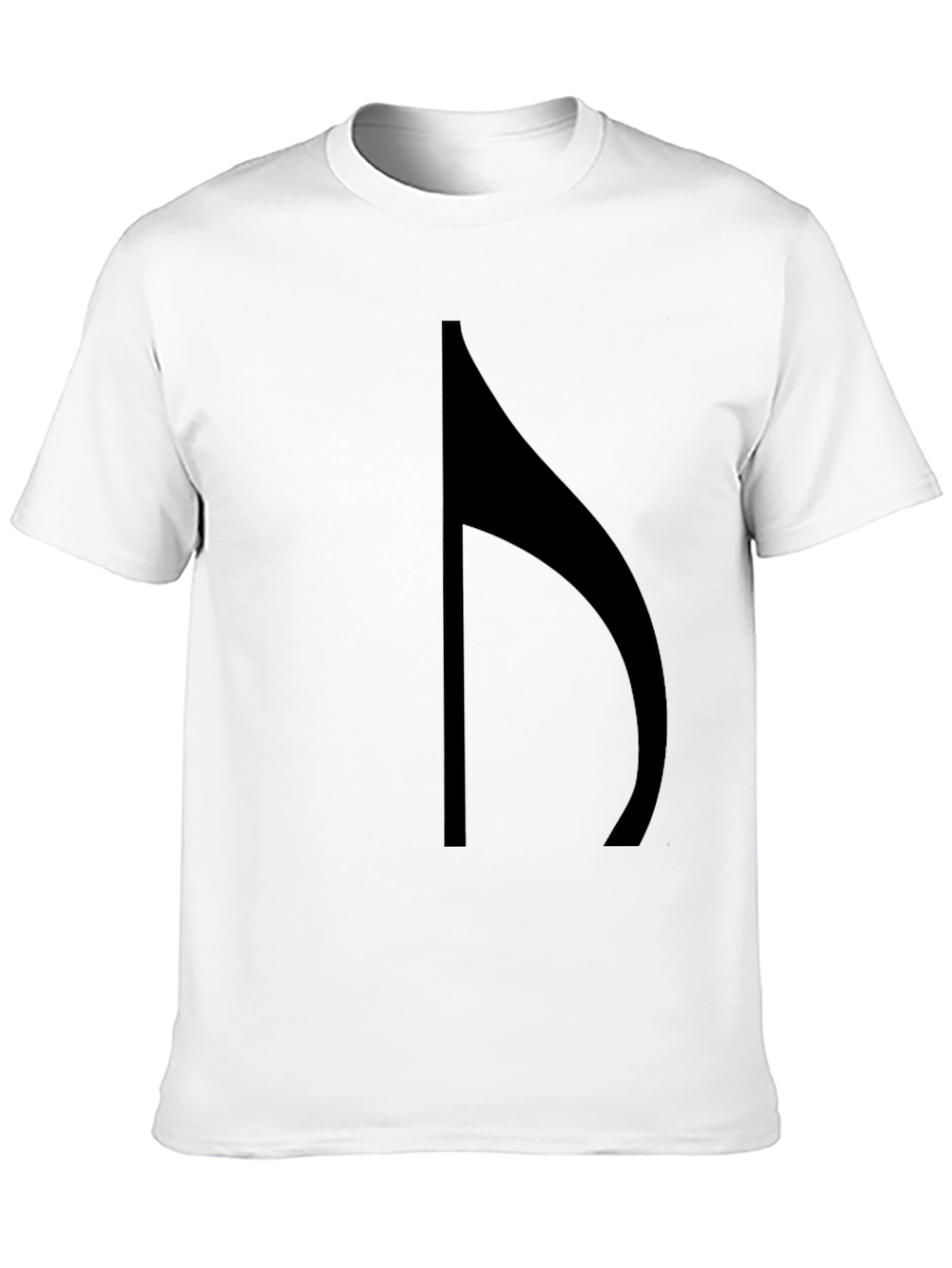 Mens Black T-Shirt with Abstract Graphic