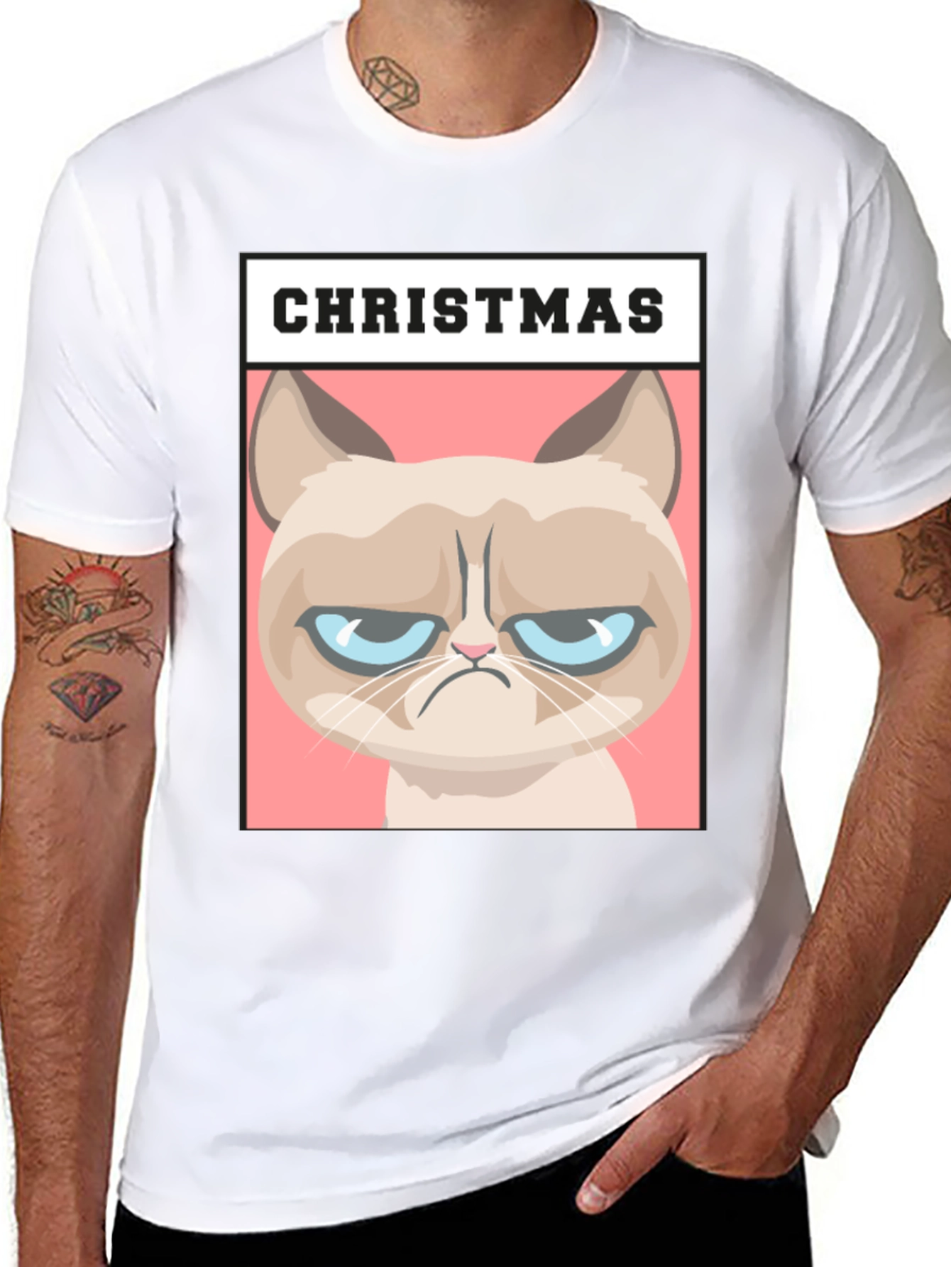 Grumpy Cat Christmas T-Shirt - Holiday Humor