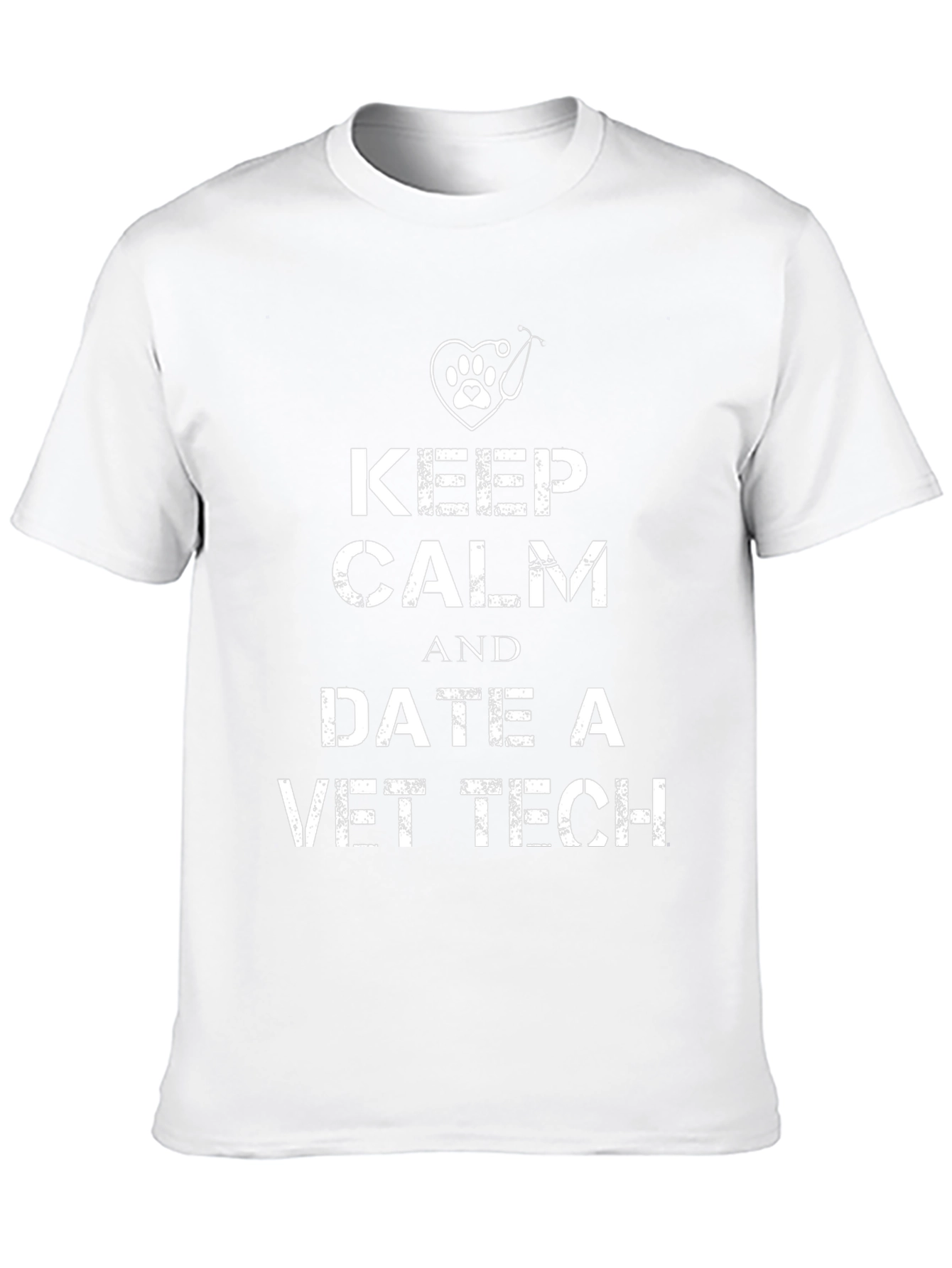 Keep Calm Date a Vet Tech Black T-Shirt