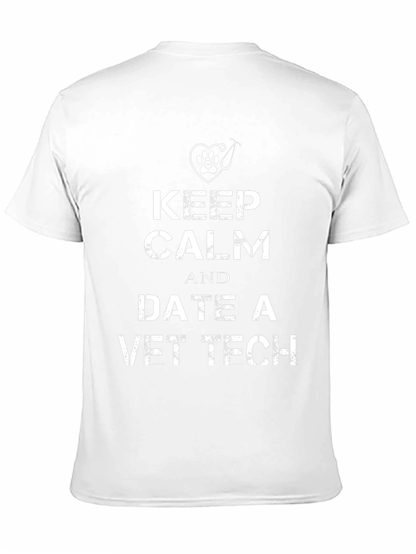 Keep Calm Date a Vet Tech Black T-Shirt