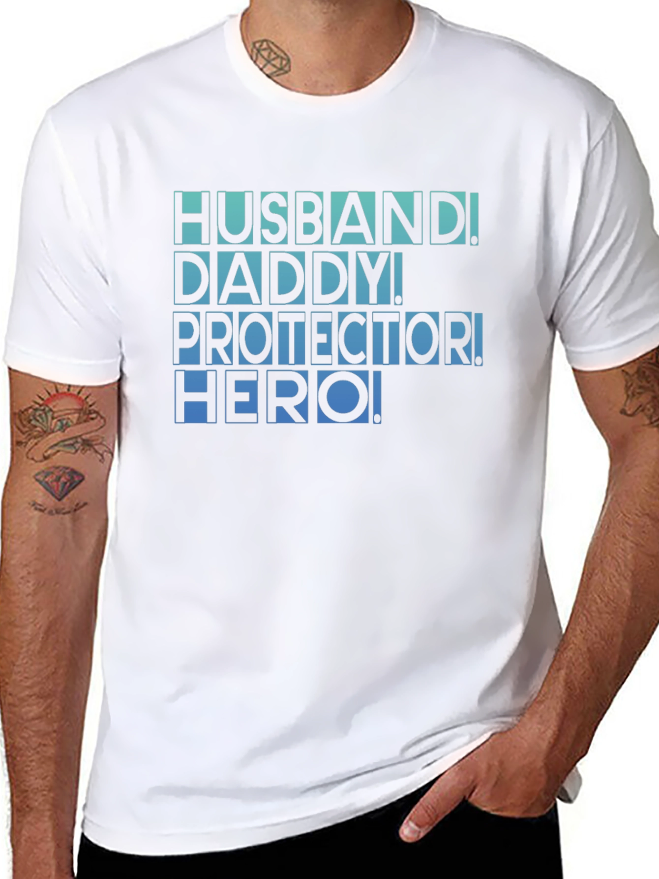Husband Daddy Protector Hero T-Shirt