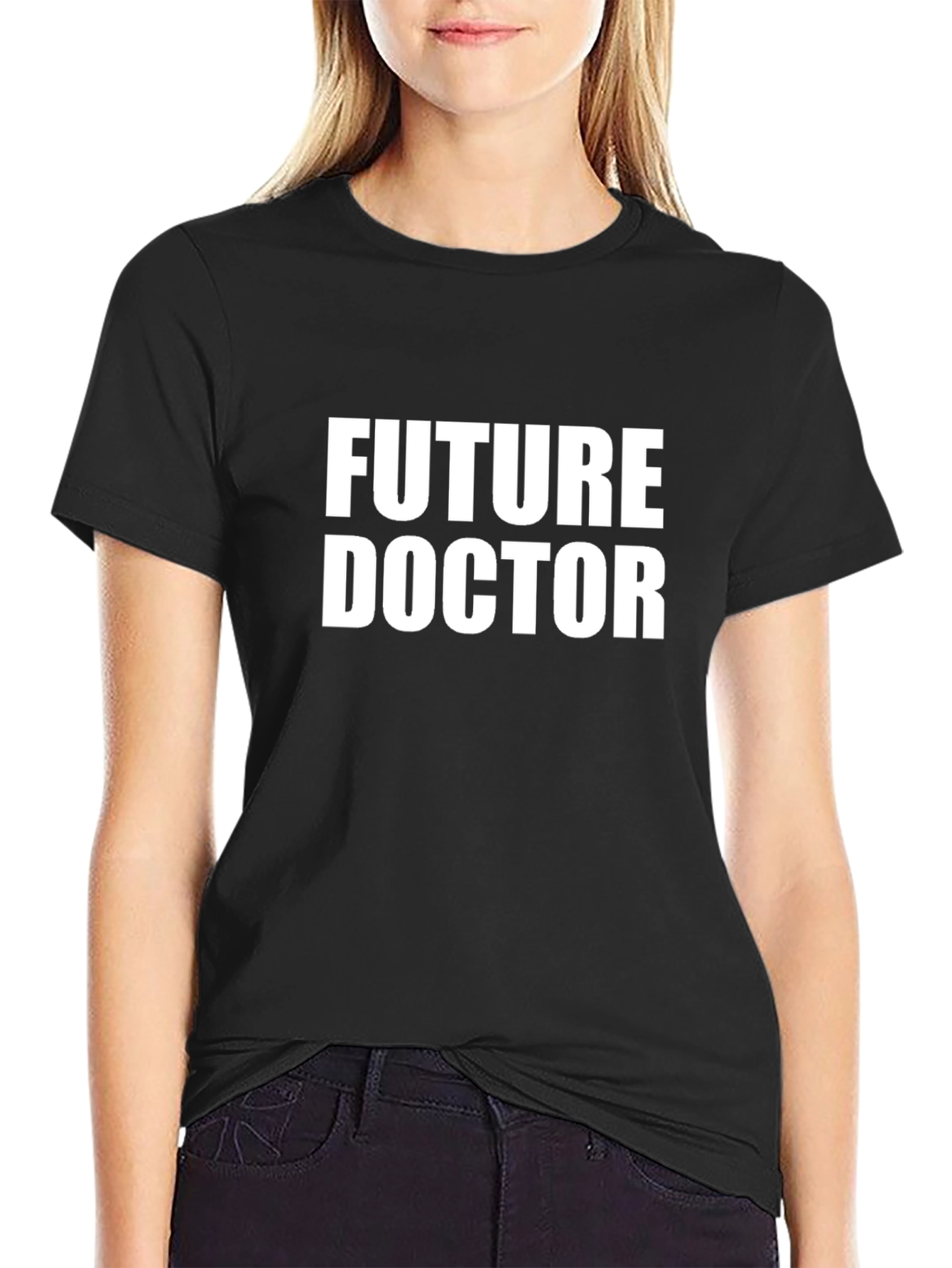 Future Doctor Black T-Shirt - Medical Student Gift