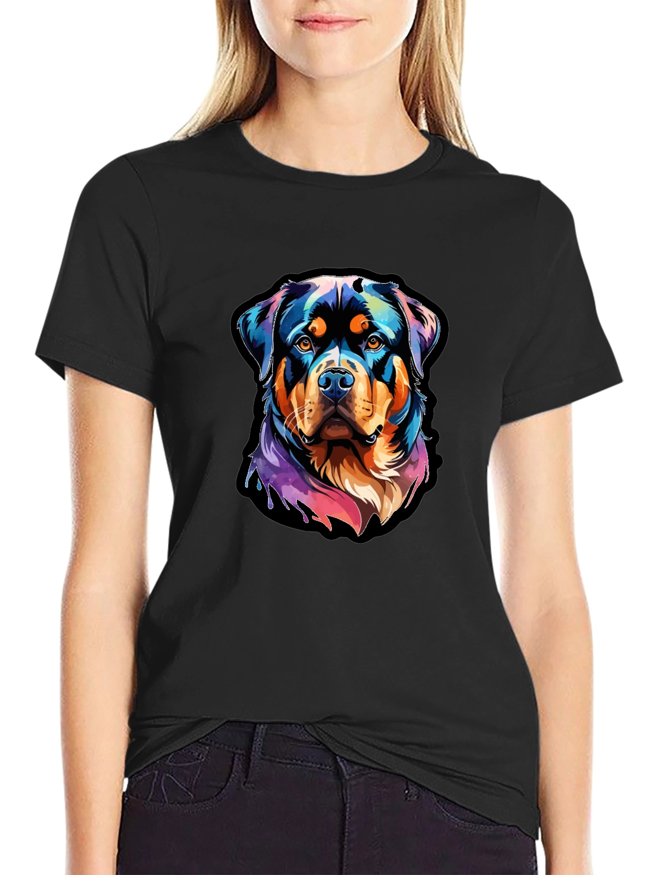 Rottweiler Art Graphic Tee - Stylish Dog Lover Shirt