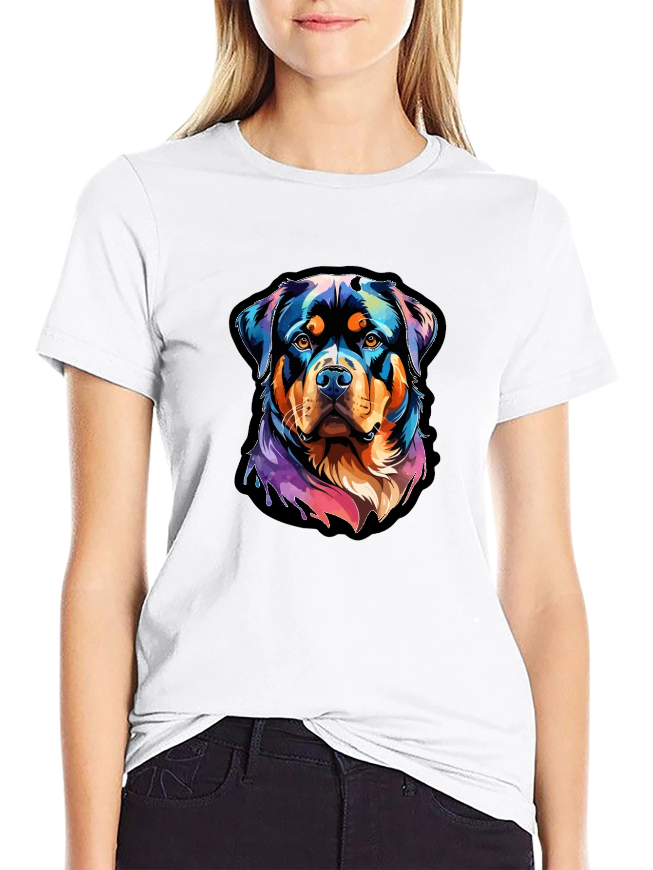 Rottweiler Art Graphic Tee - Stylish Dog Lover Shirt