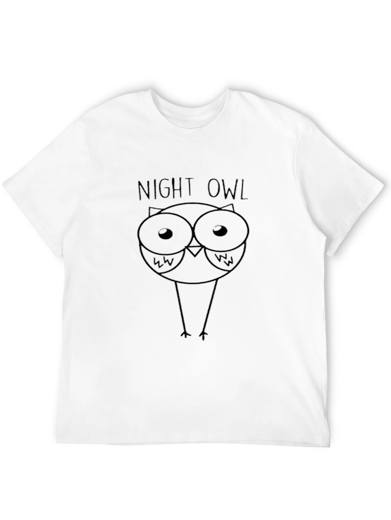 Night Owl Graphic Black T-Shirt