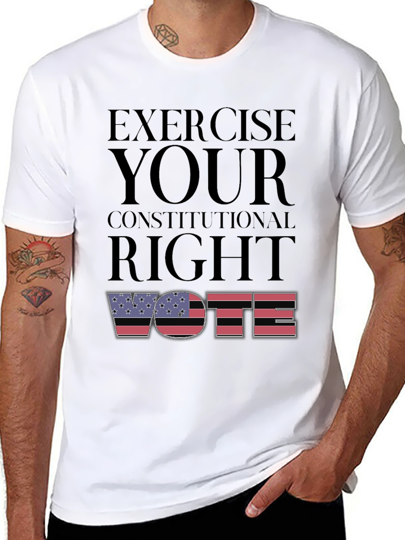 Exercise Your Right Vote Graphic T-Shirt