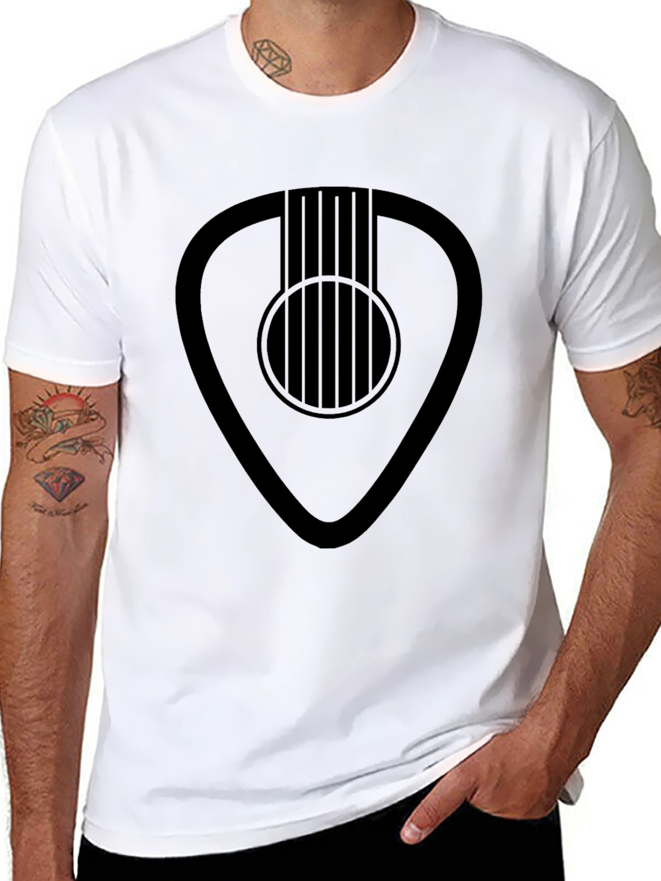 Guitar Pick T-Shirt - Musician Style