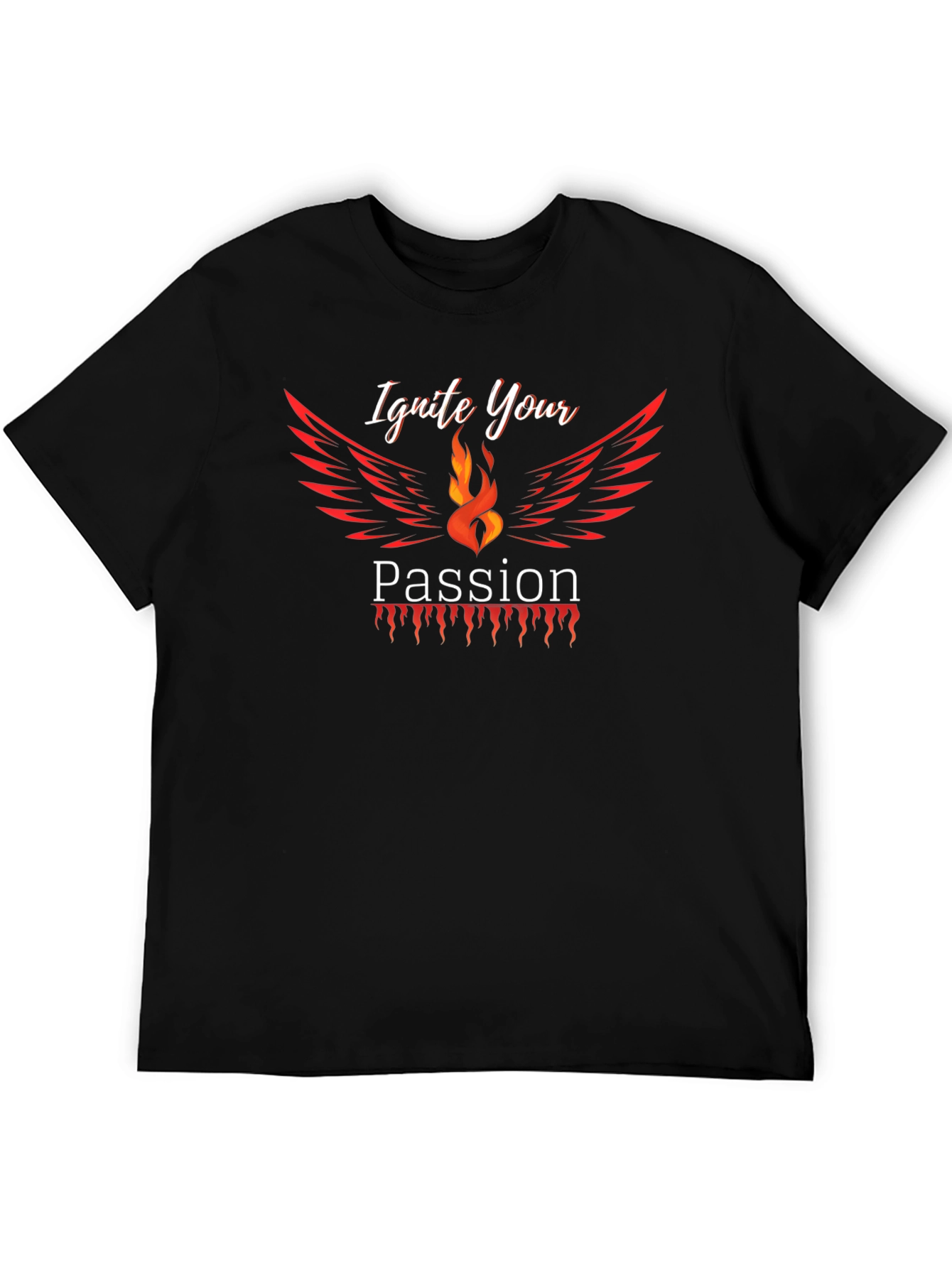 Ignite Your Passion Graphic Tee - Black