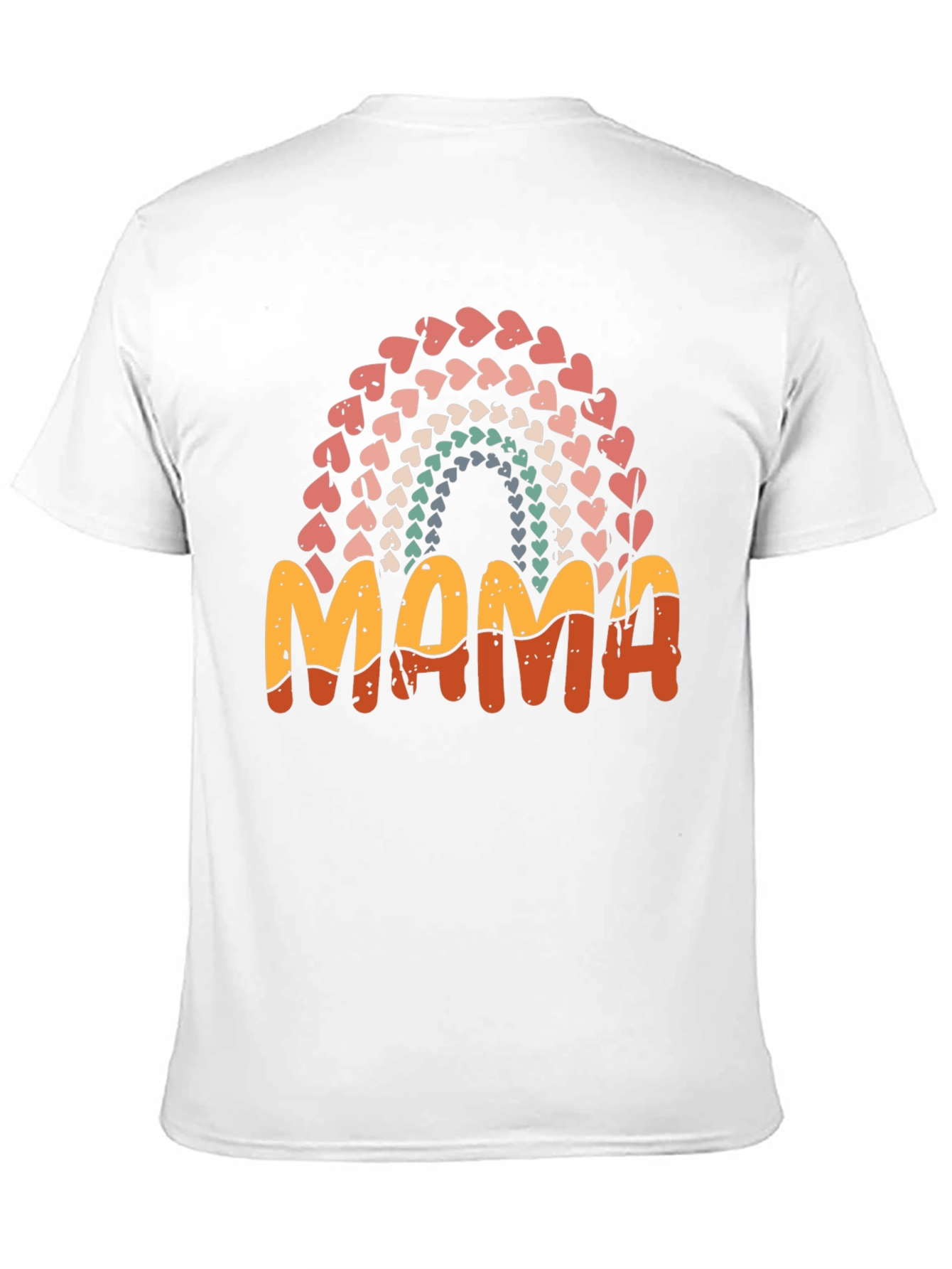 Retro Mama Heart Rainbow T-Shirt