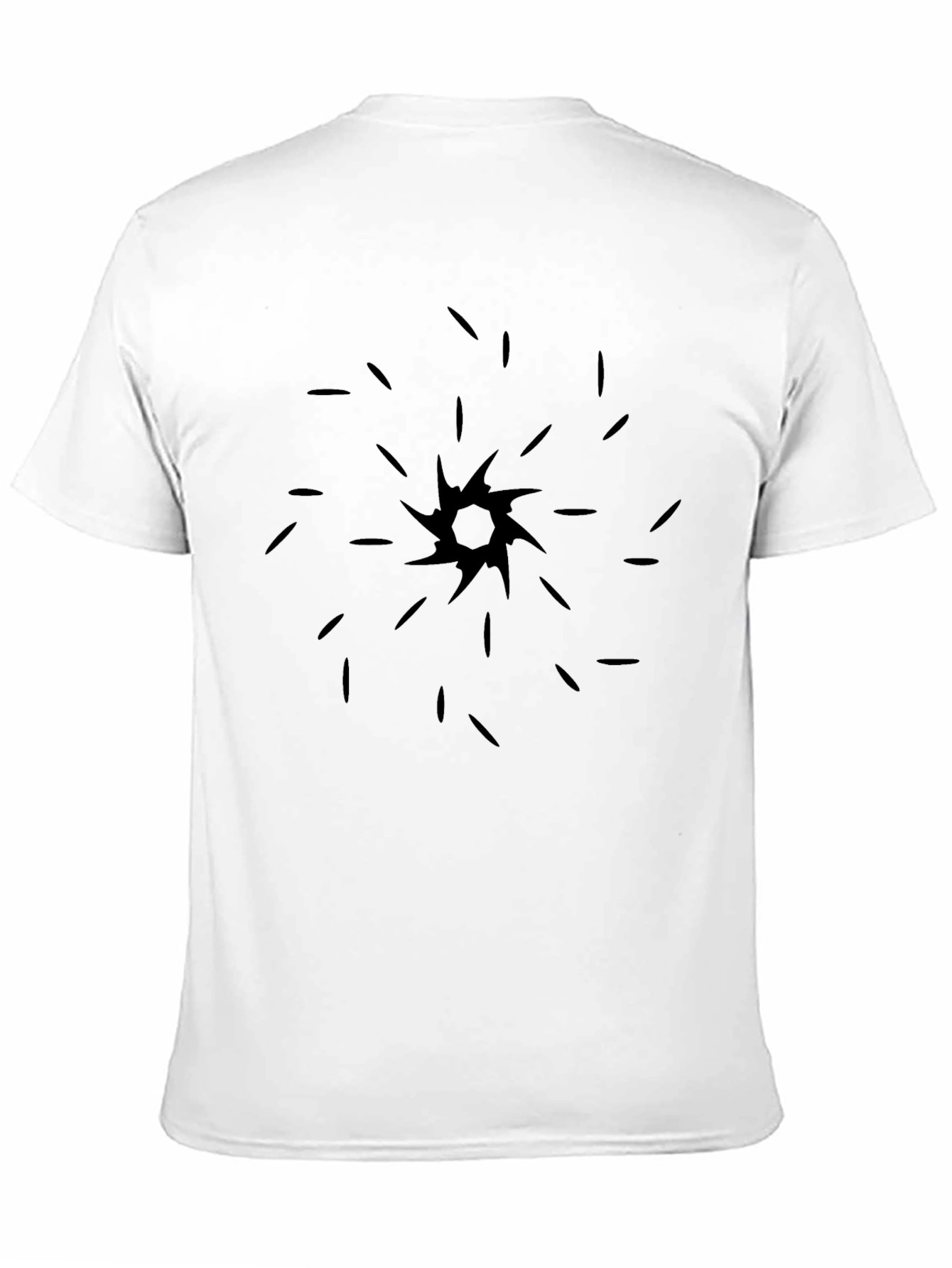 Modern Black Graphic Tee - Abstract Design