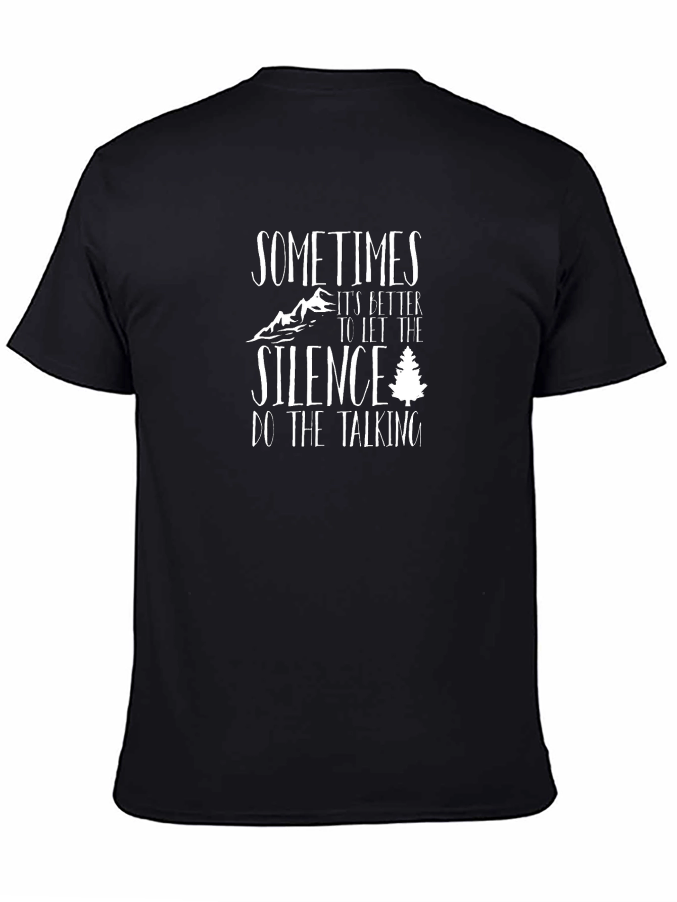 Silence Graphic T-Shirt - Black