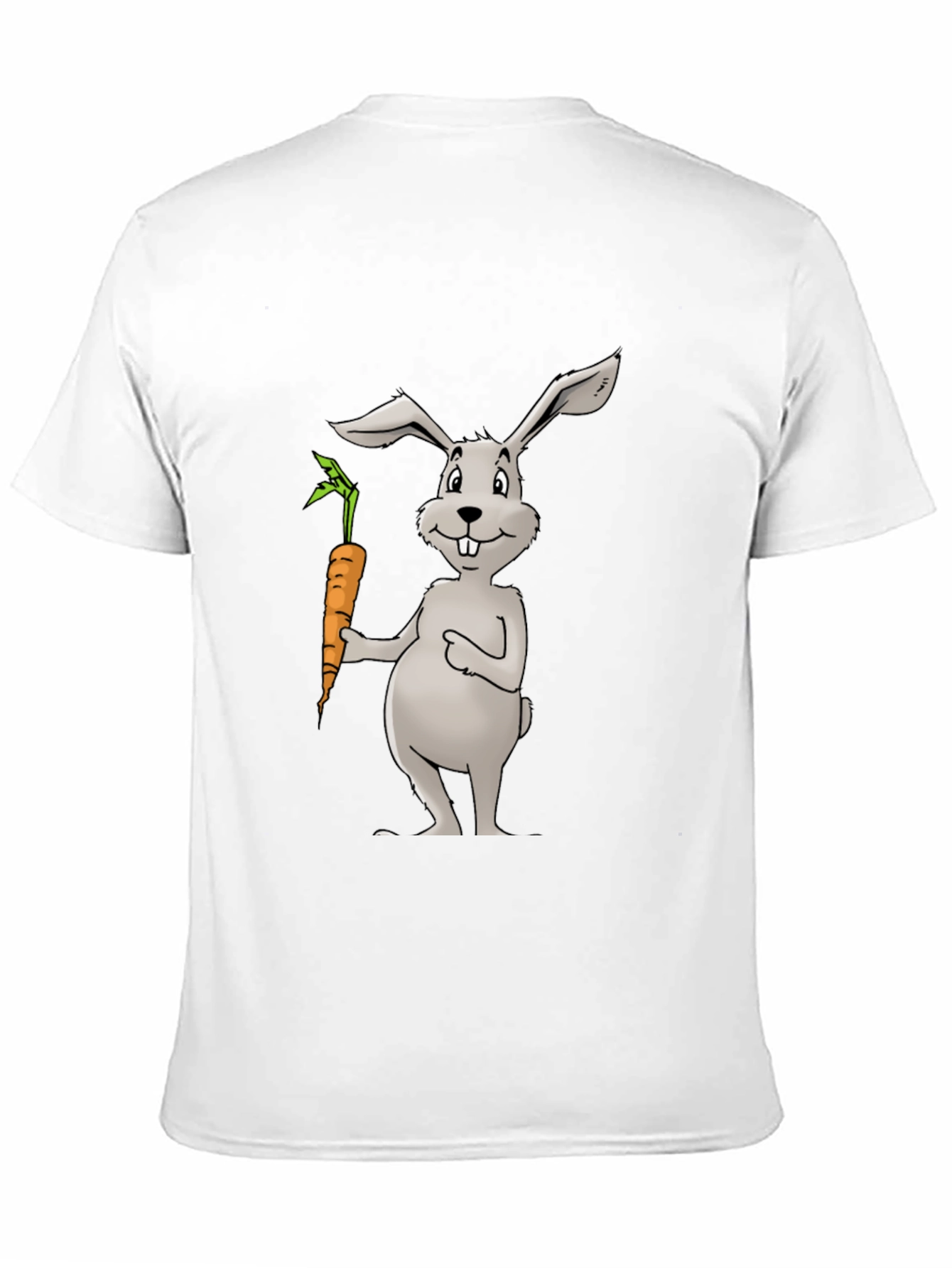 Bunny & Carrot Black T-Shirt - Unisex Graphic Tee