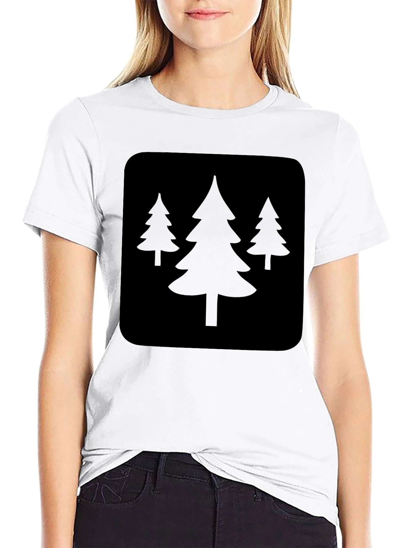 Black Tree Graphic T-Shirt - Nature Inspired Design