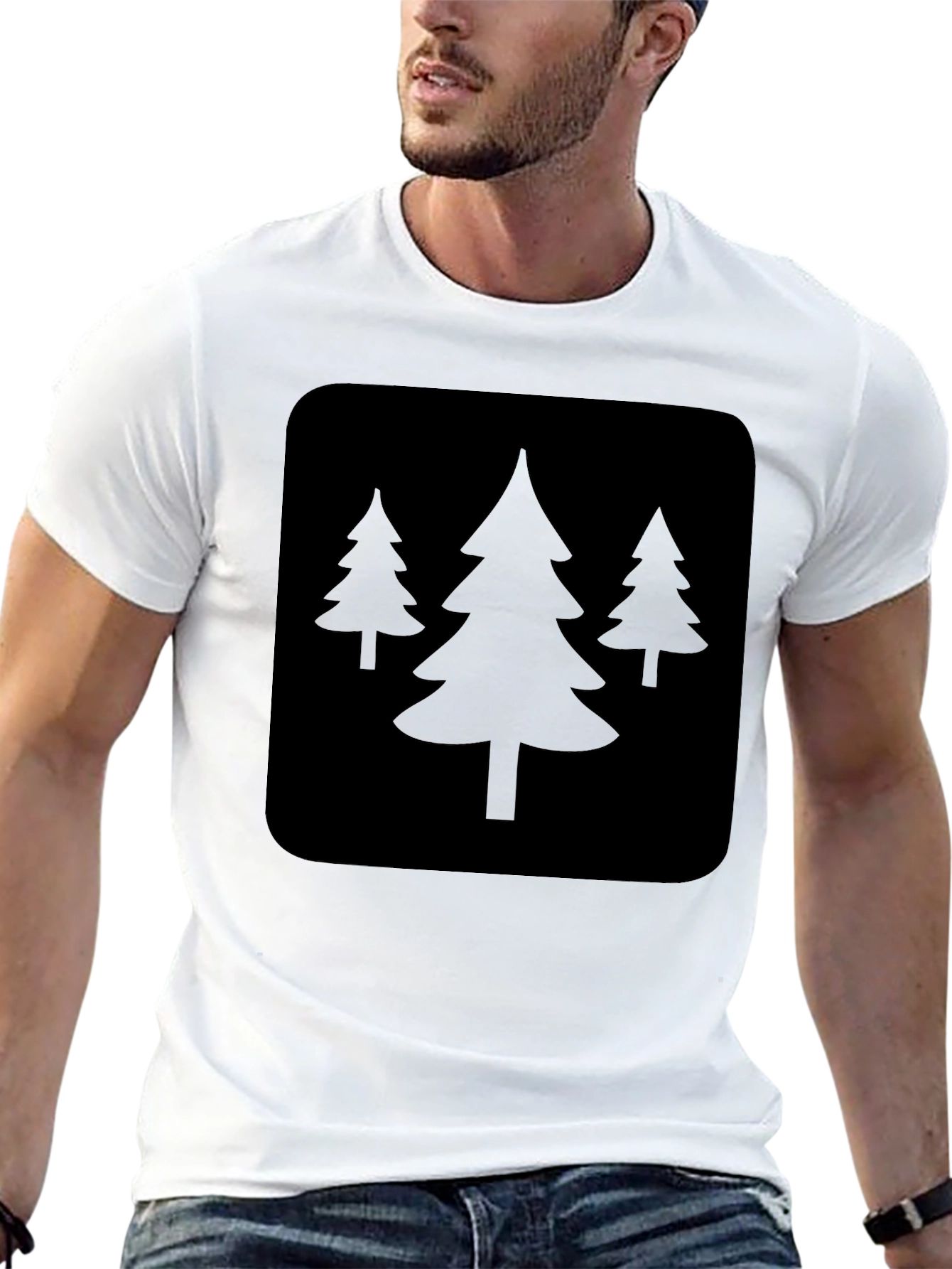 Black Tree Graphic T-Shirt - Nature Inspired Design