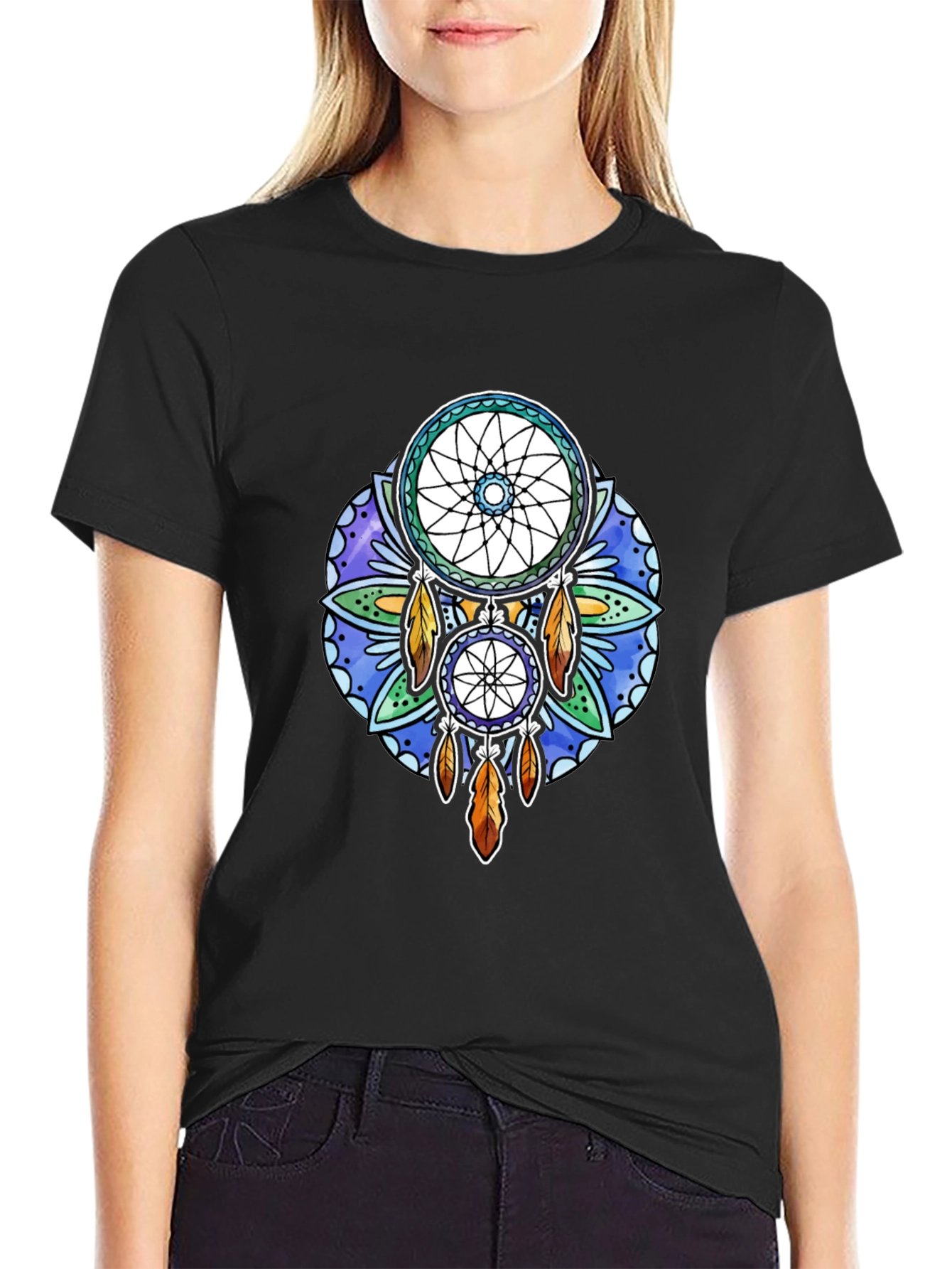 Dreamcatcher Graphic Tee - Stylish Printed T-Shirt