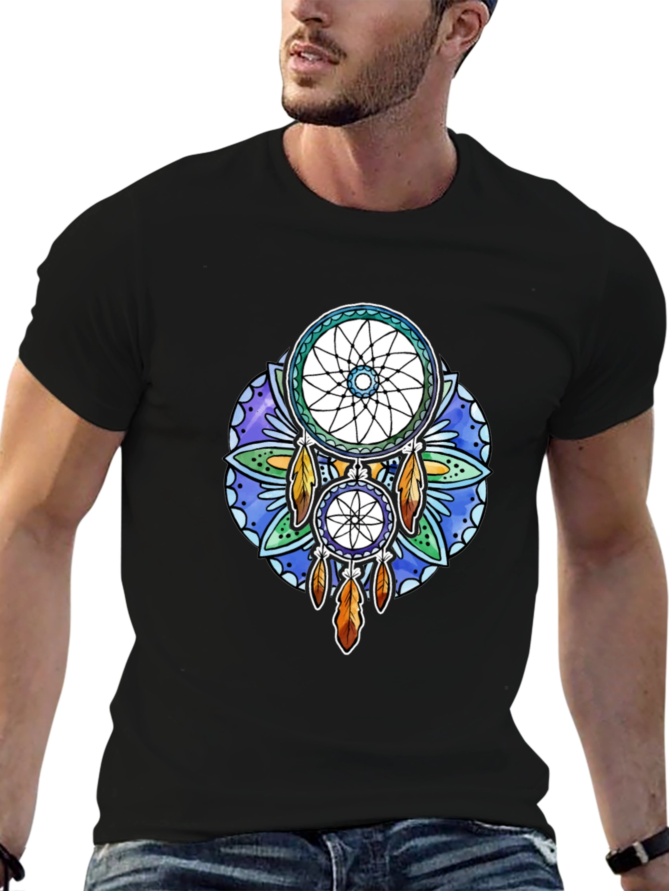Dreamcatcher Graphic Tee - Stylish Printed T-Shirt