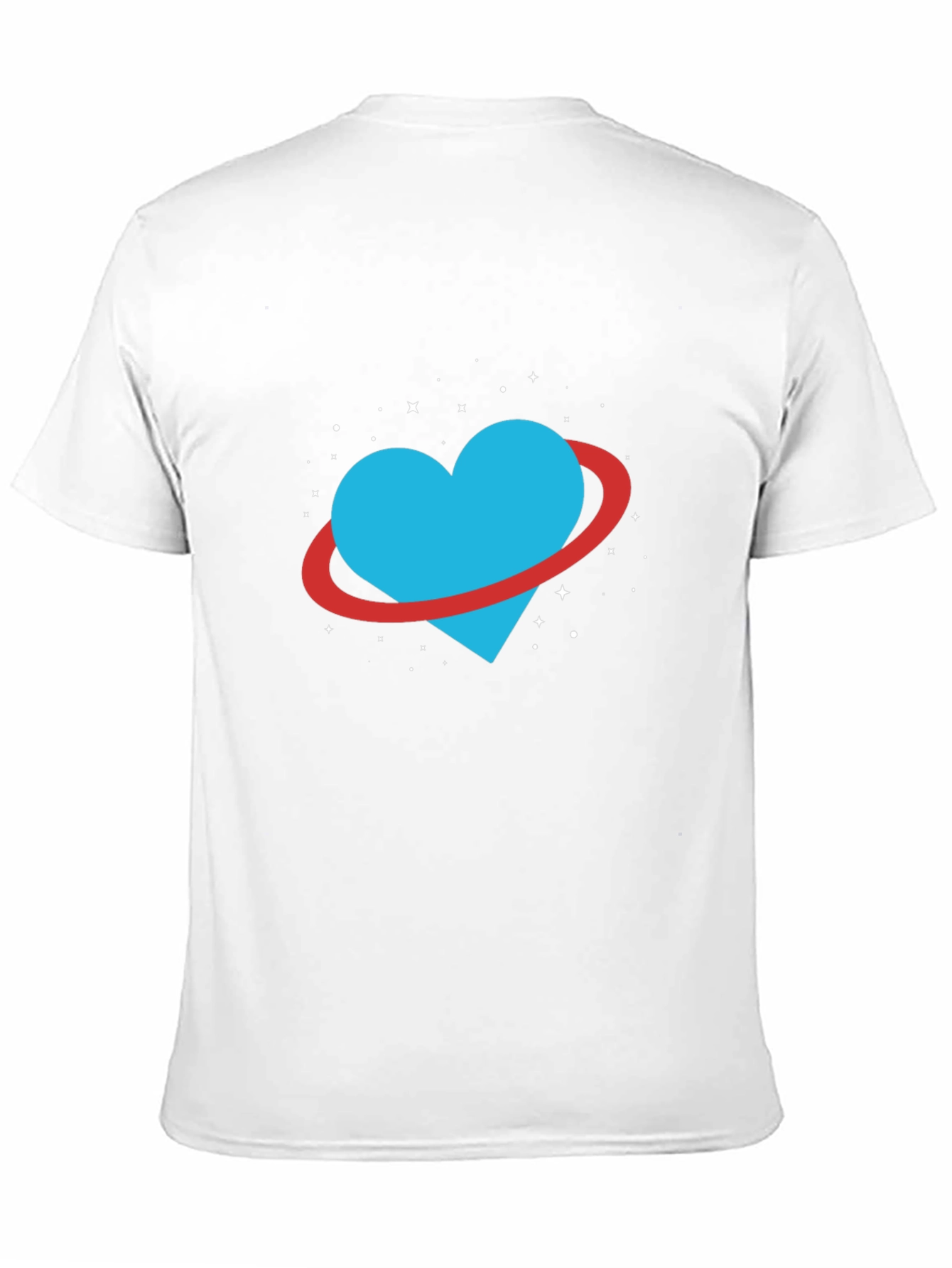 Heart Planet Graphic Black T-Shirt