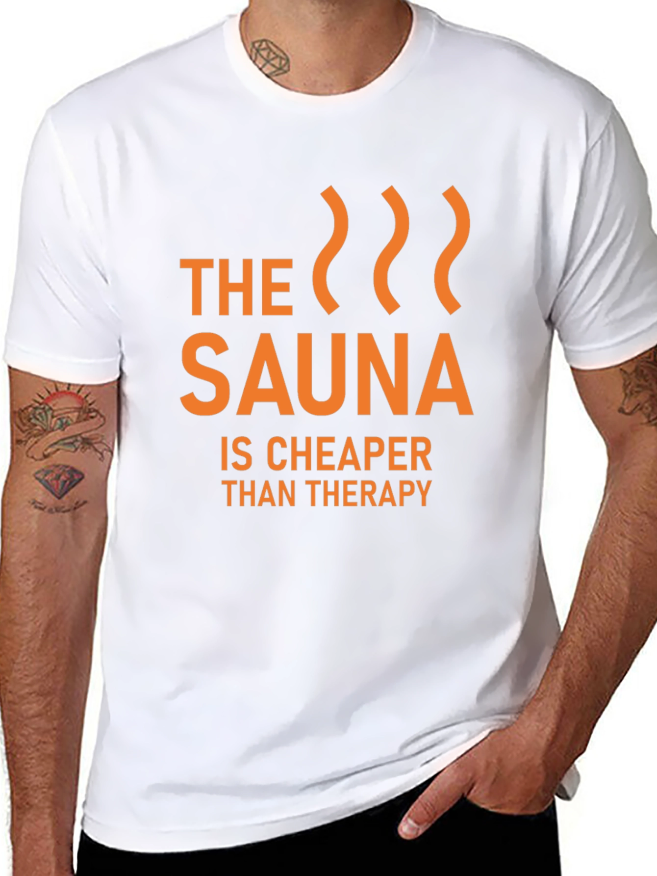 Sauna Cheaper Than Therapy Graphic T-Shirt