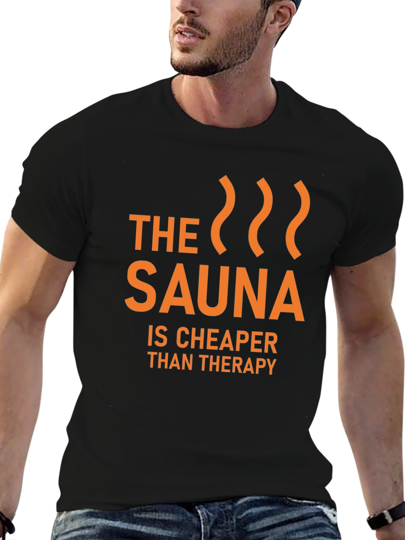 Sauna Cheaper Than Therapy Graphic T-Shirt