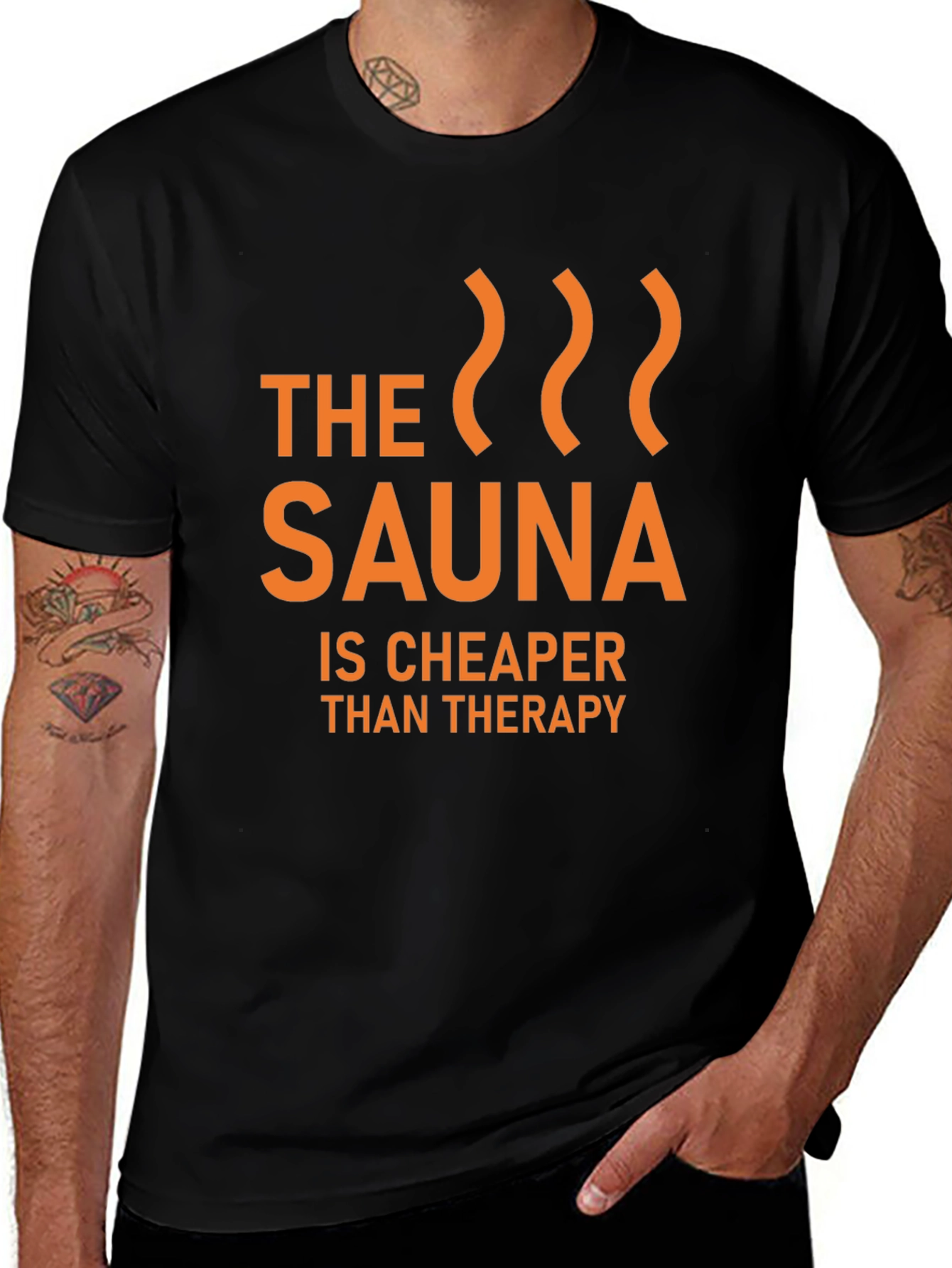 Sauna Cheaper Than Therapy Graphic T-Shirt