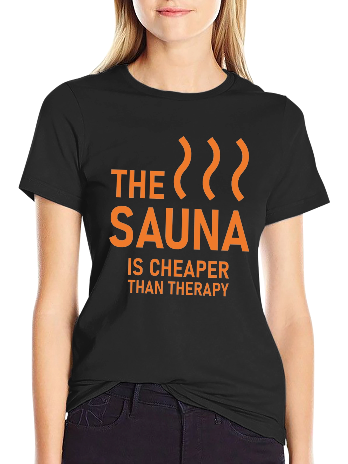 Sauna Cheaper Than Therapy Graphic T-Shirt