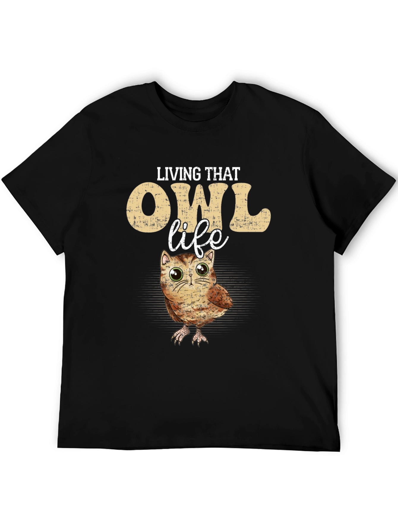 Living That Owl Life T-Shirt - Cute Animal Tee