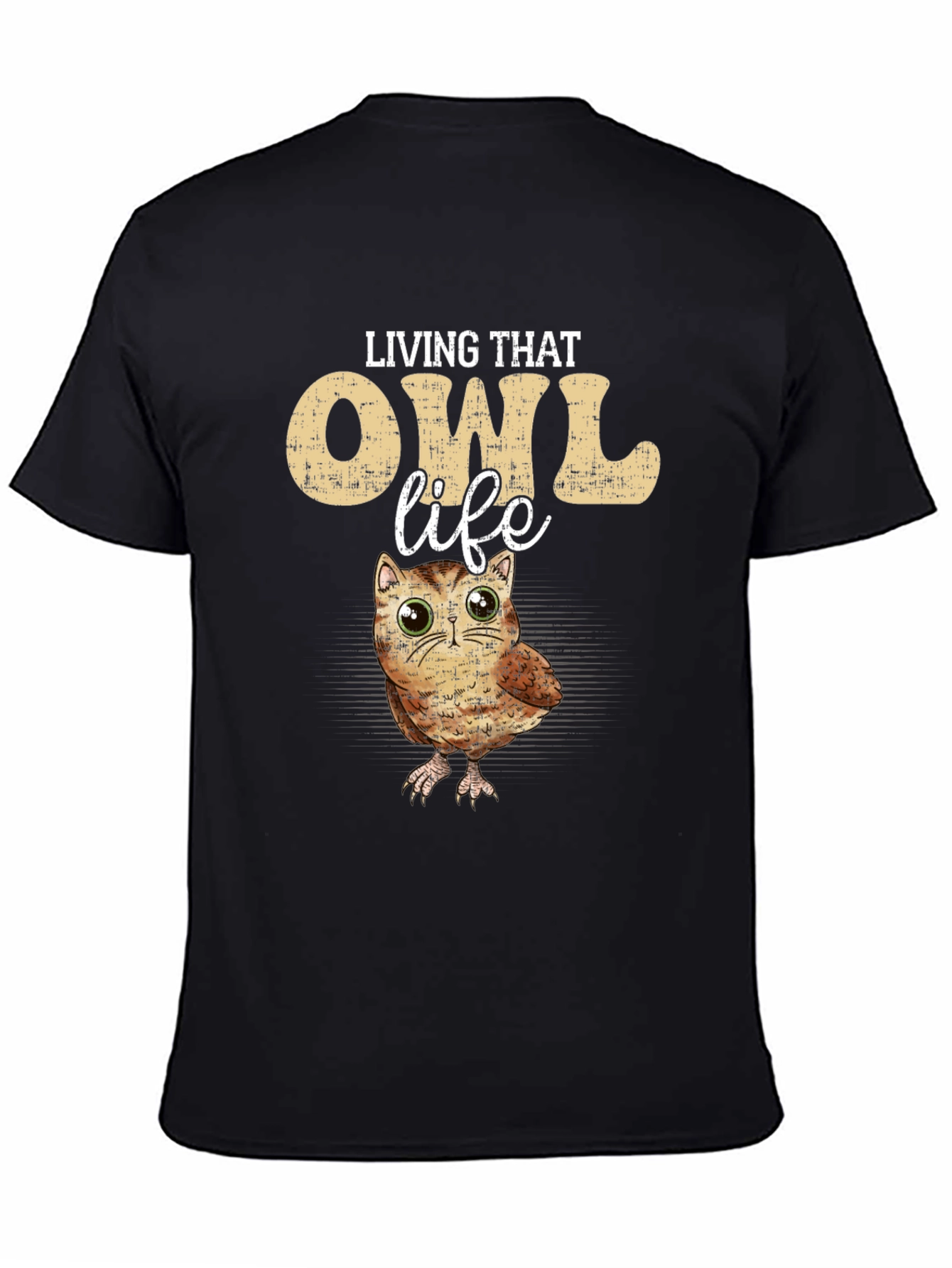 Living That Owl Life T-Shirt - Cute Animal Tee