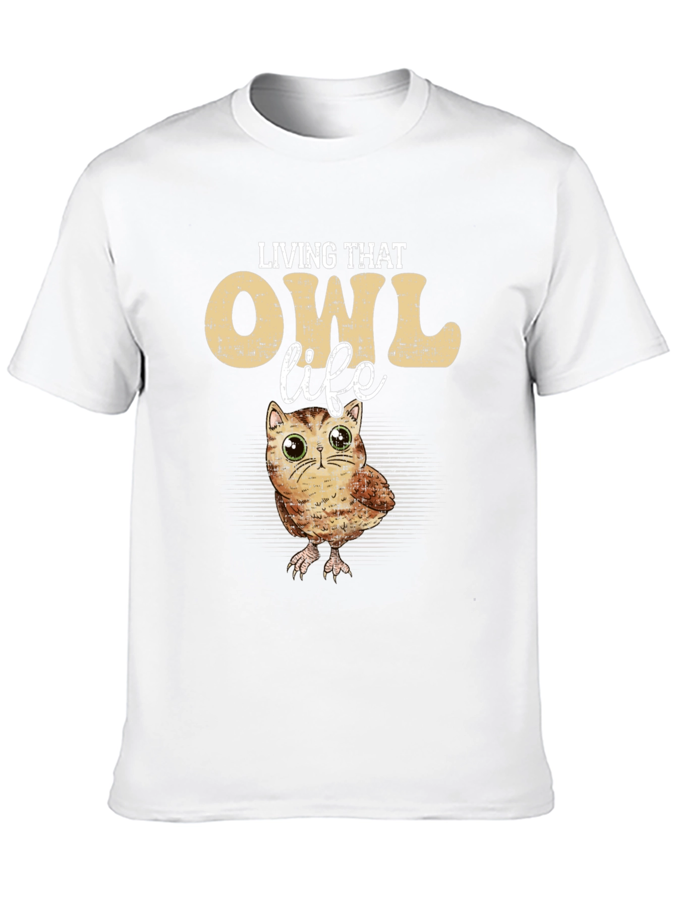 Living That Owl Life T-Shirt - Cute Animal Tee