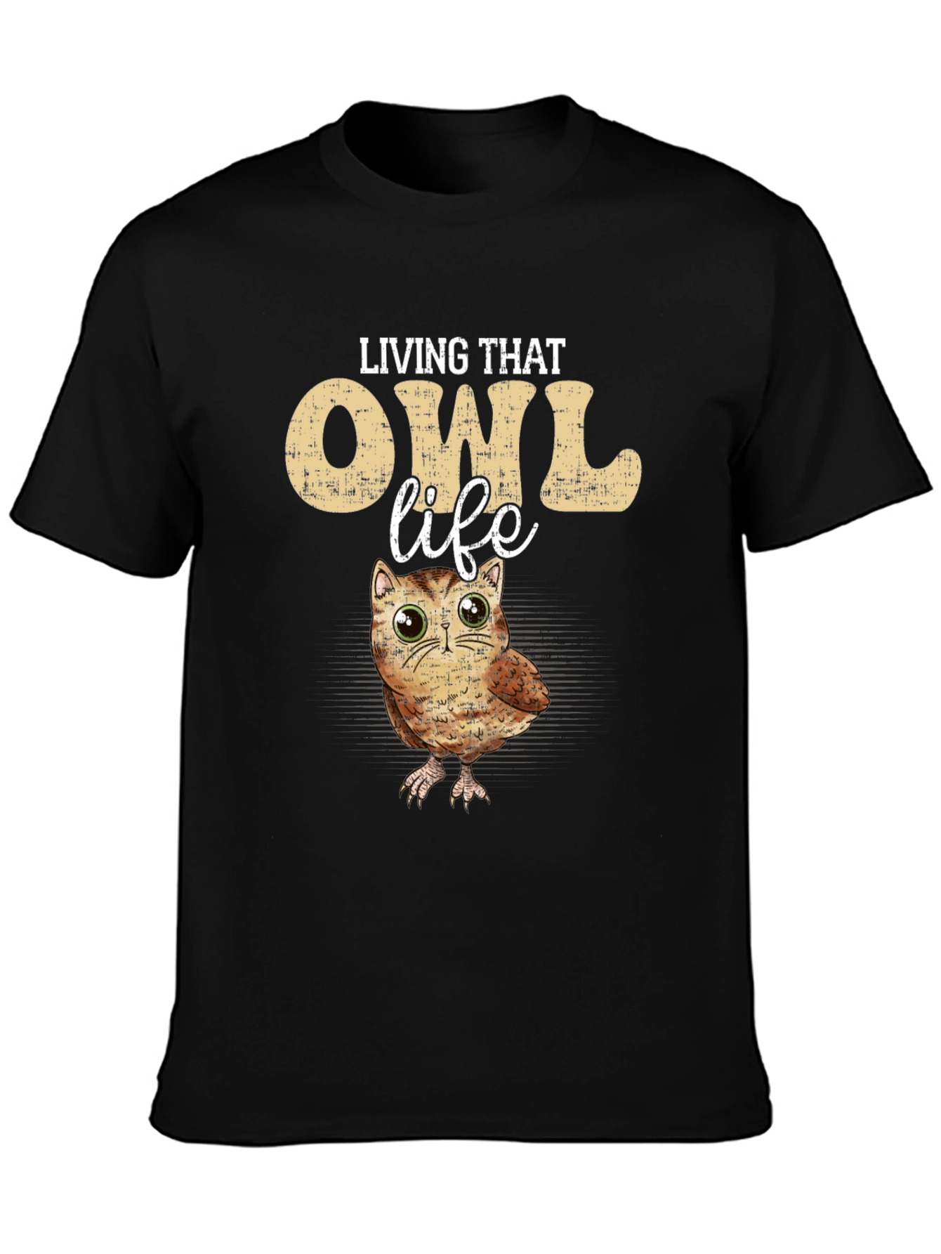 Living That Owl Life T-Shirt - Cute Animal Tee