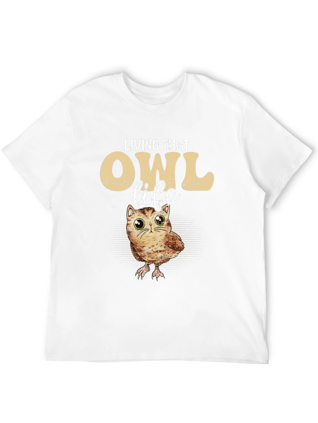 Living That Owl Life T-Shirt - Cute Animal Tee
