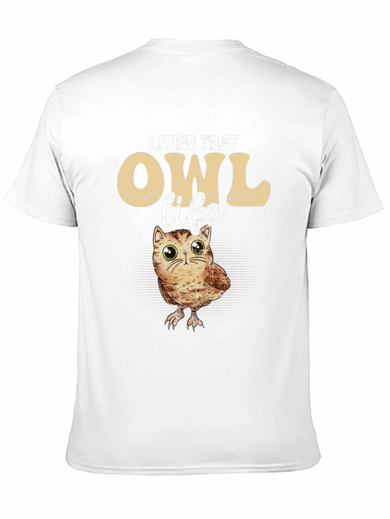 Living That Owl Life T-Shirt - Cute Animal Tee