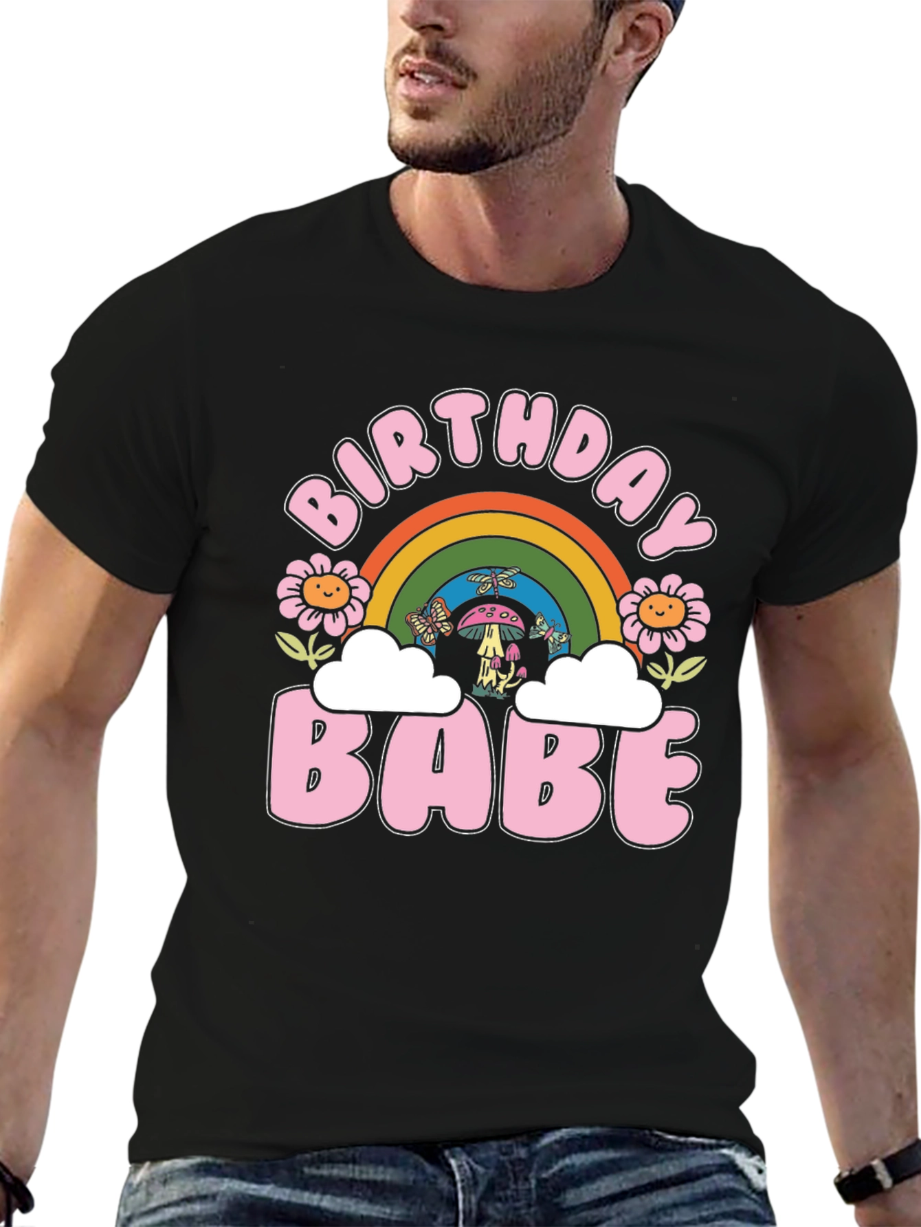 Birthday Babe Retro Graphic Tee