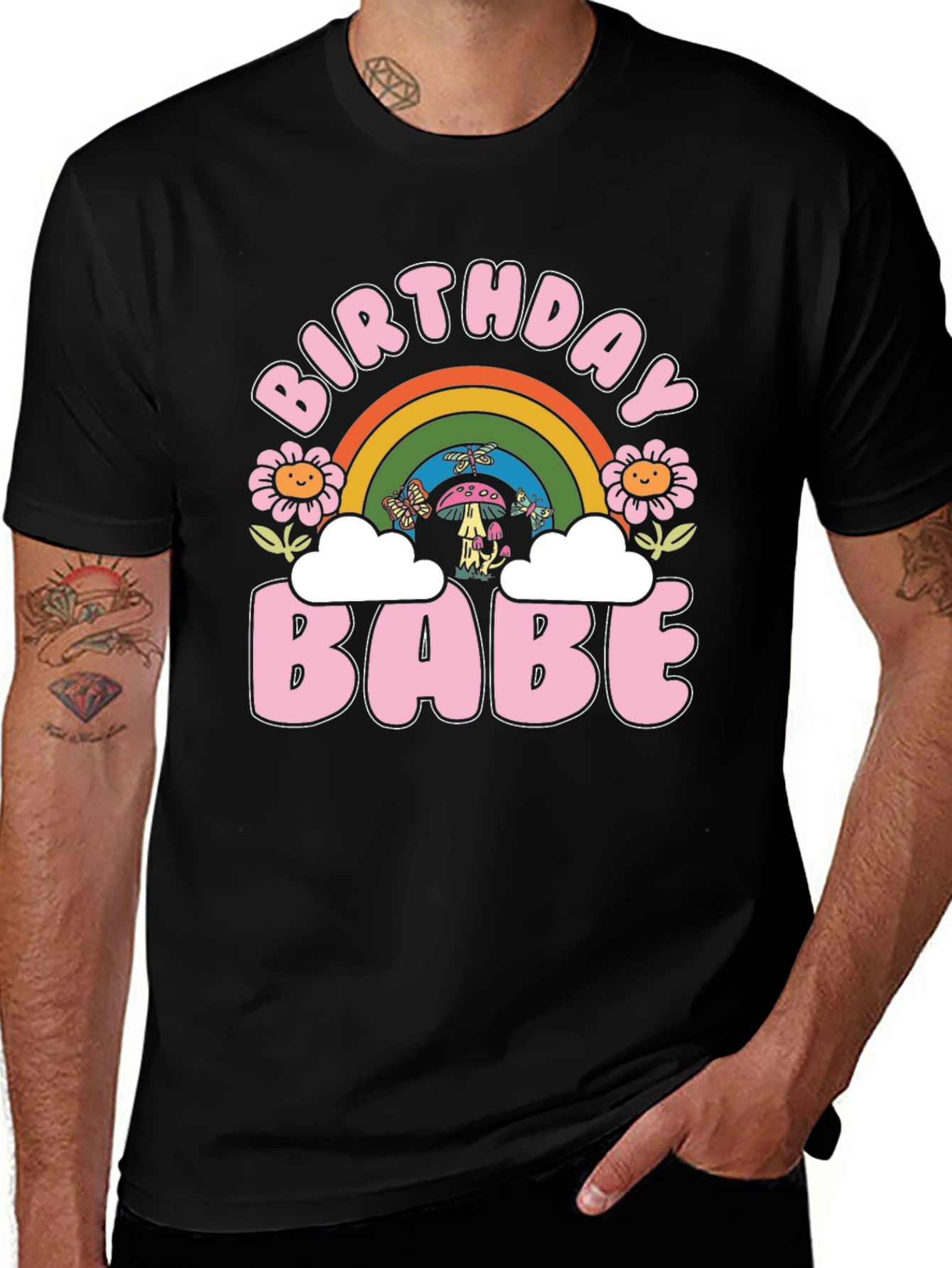 Birthday Babe Retro Graphic Tee