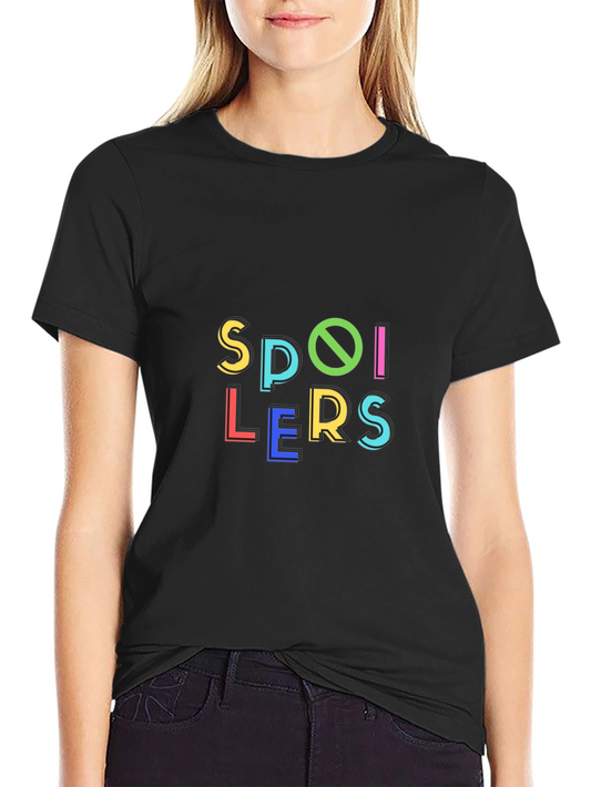 No Spoilers T-Shirt Funny Colorful Graphic Tee
