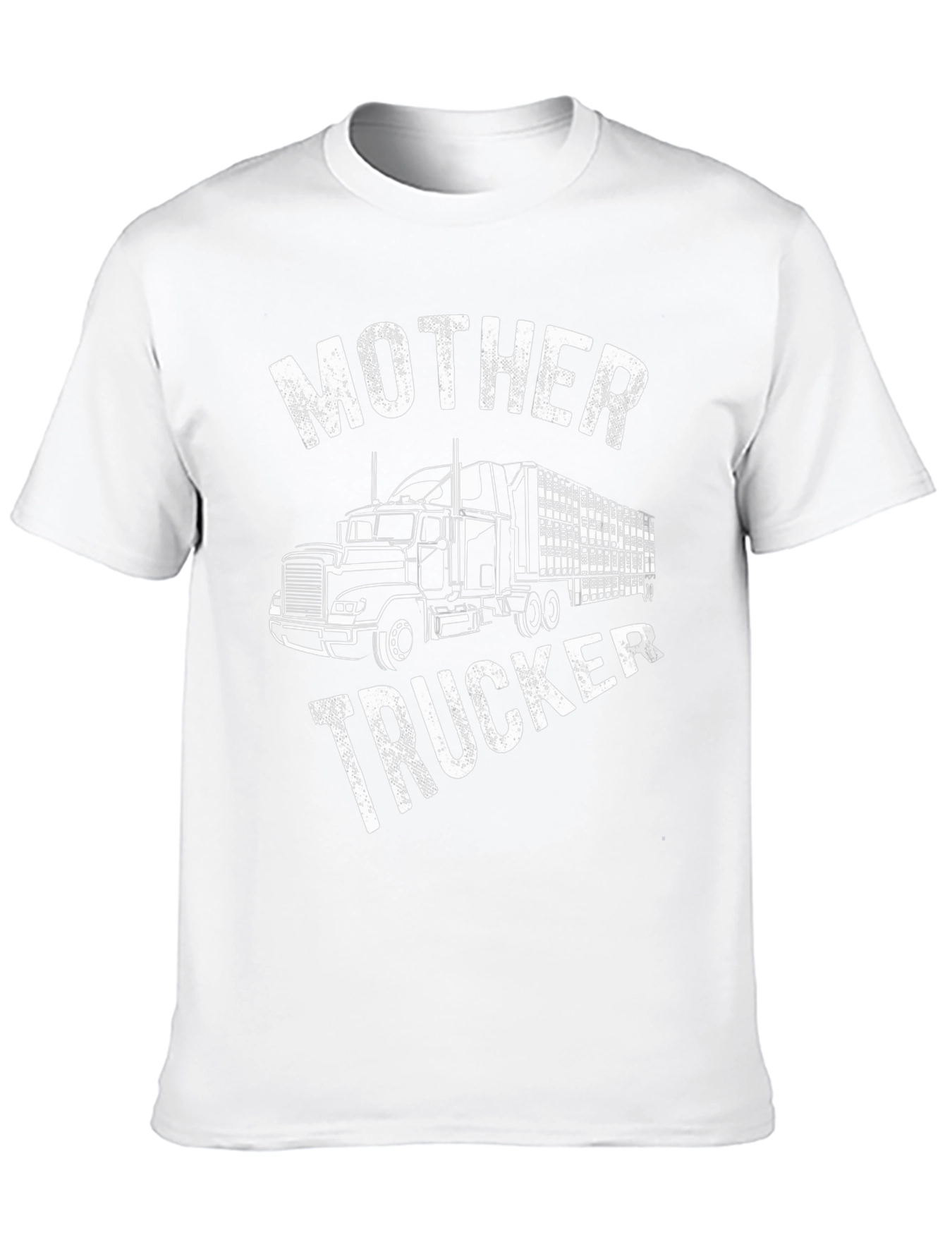 Mother Trucker Graphic T-Shirt - Black