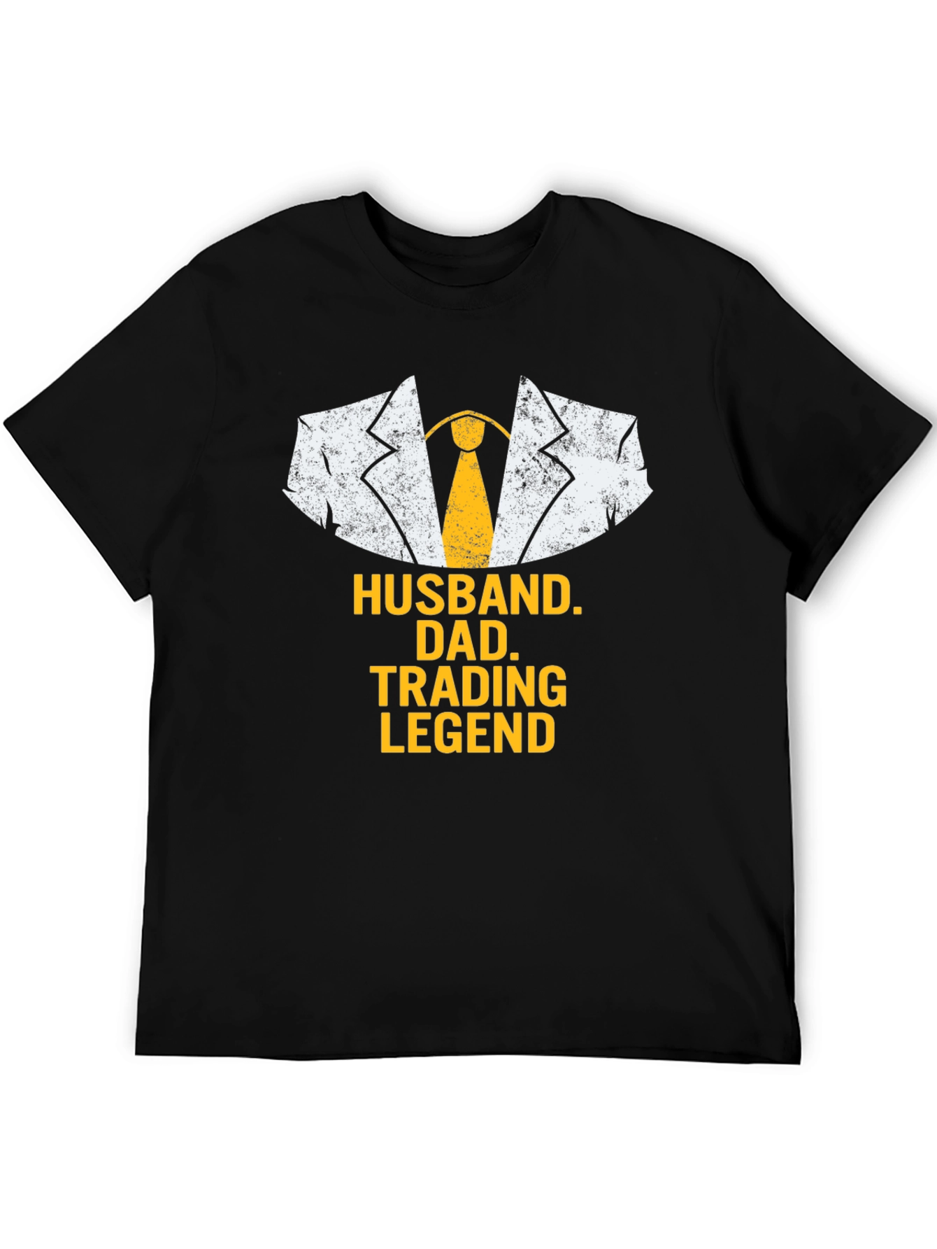 Husband Dad Trading Legend Black T-Shirt