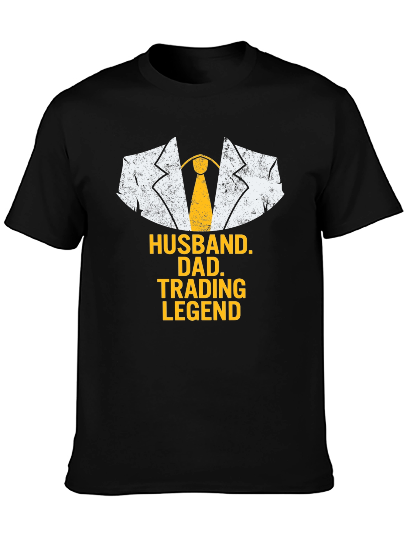 Husband Dad Trading Legend Black T-Shirt