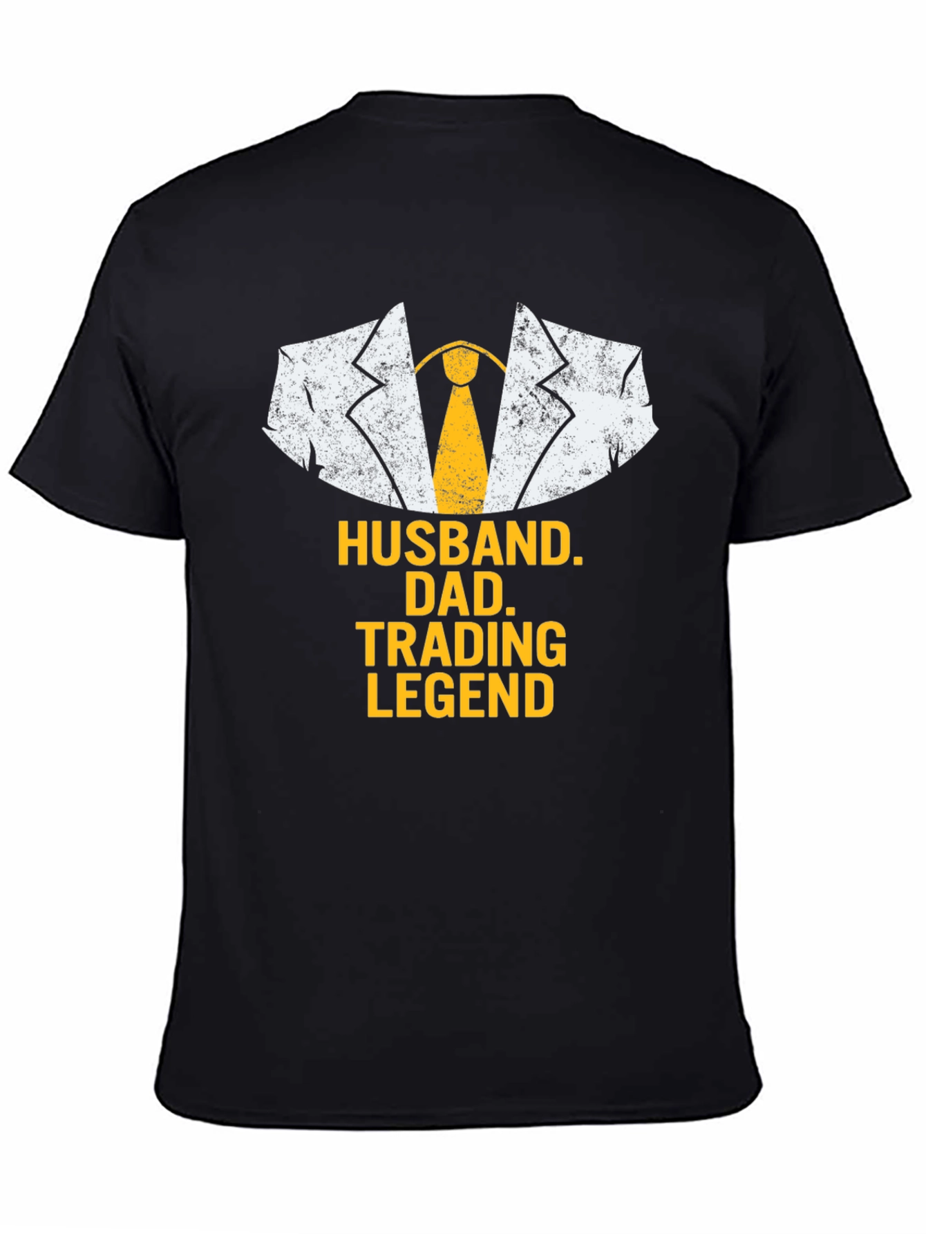 Husband Dad Trading Legend Black T-Shirt