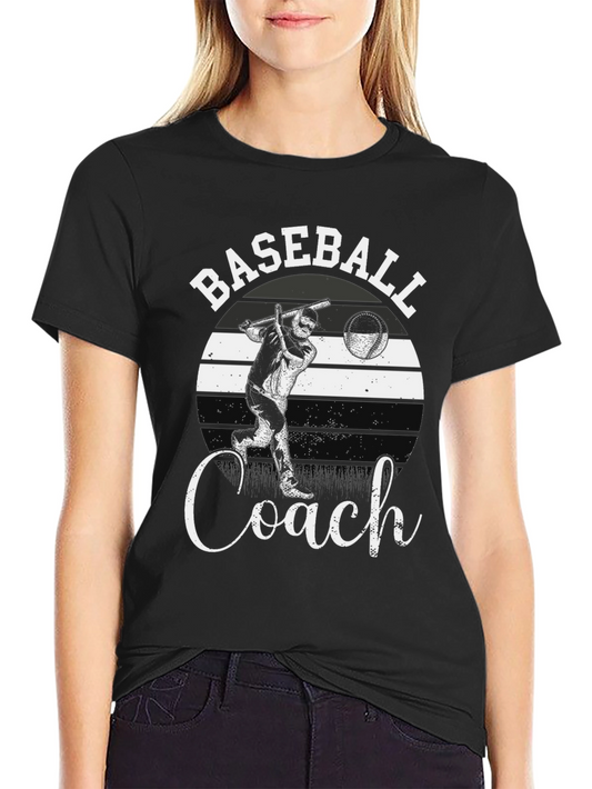 Baseball Coach T-Shirt - Black Tee