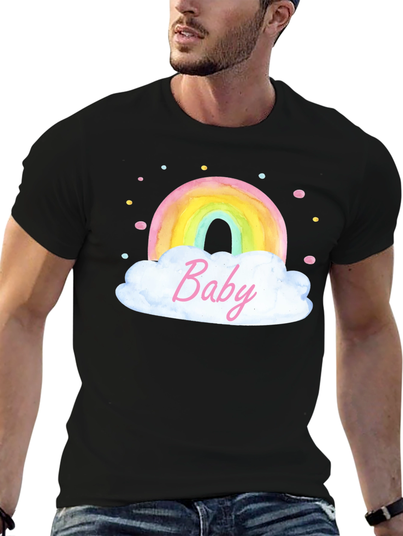Rainbow Baby Graphic Tee - Soft Cotton Comfort