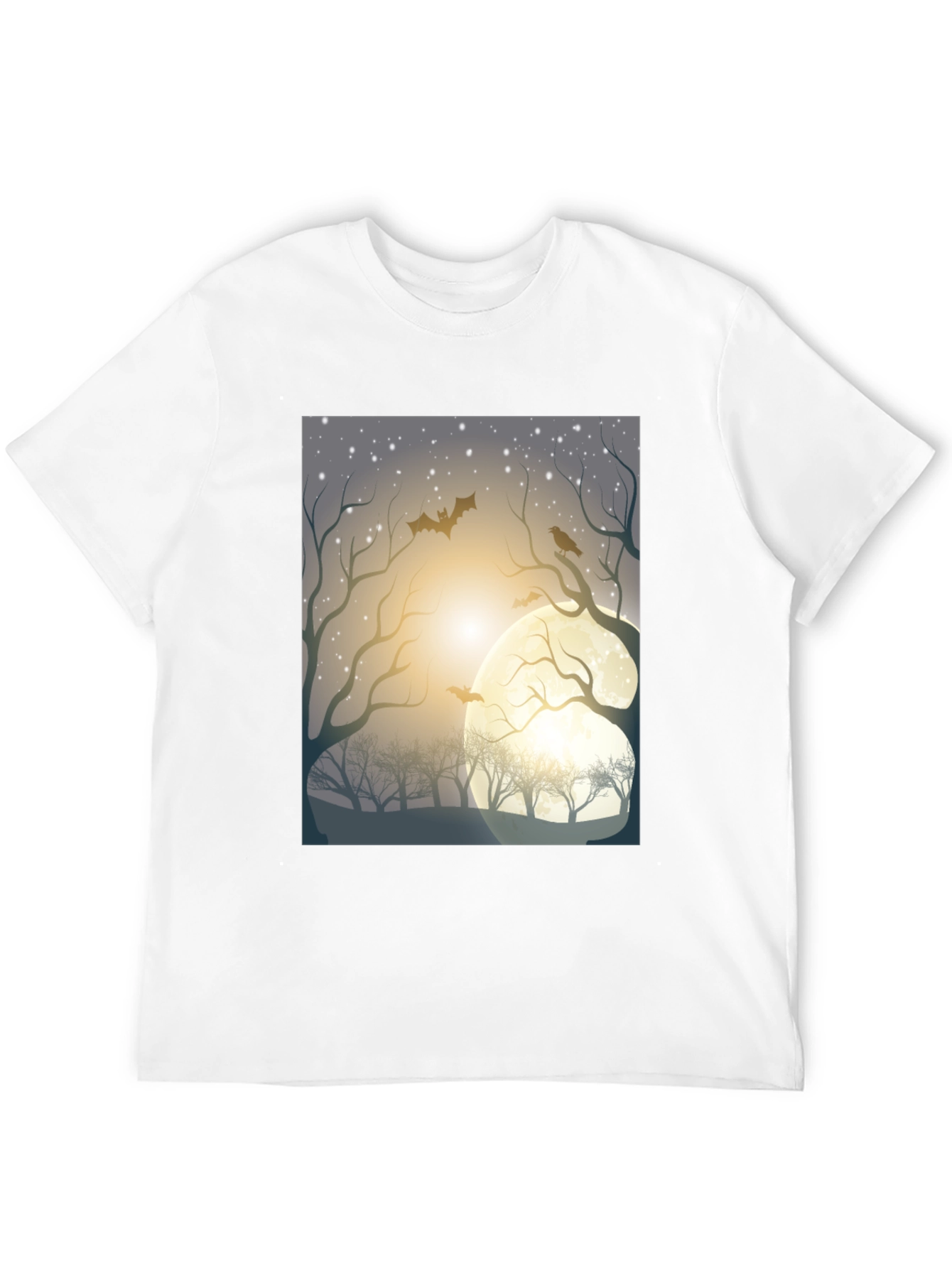 Spooky Moonlit Night Graphic Tee