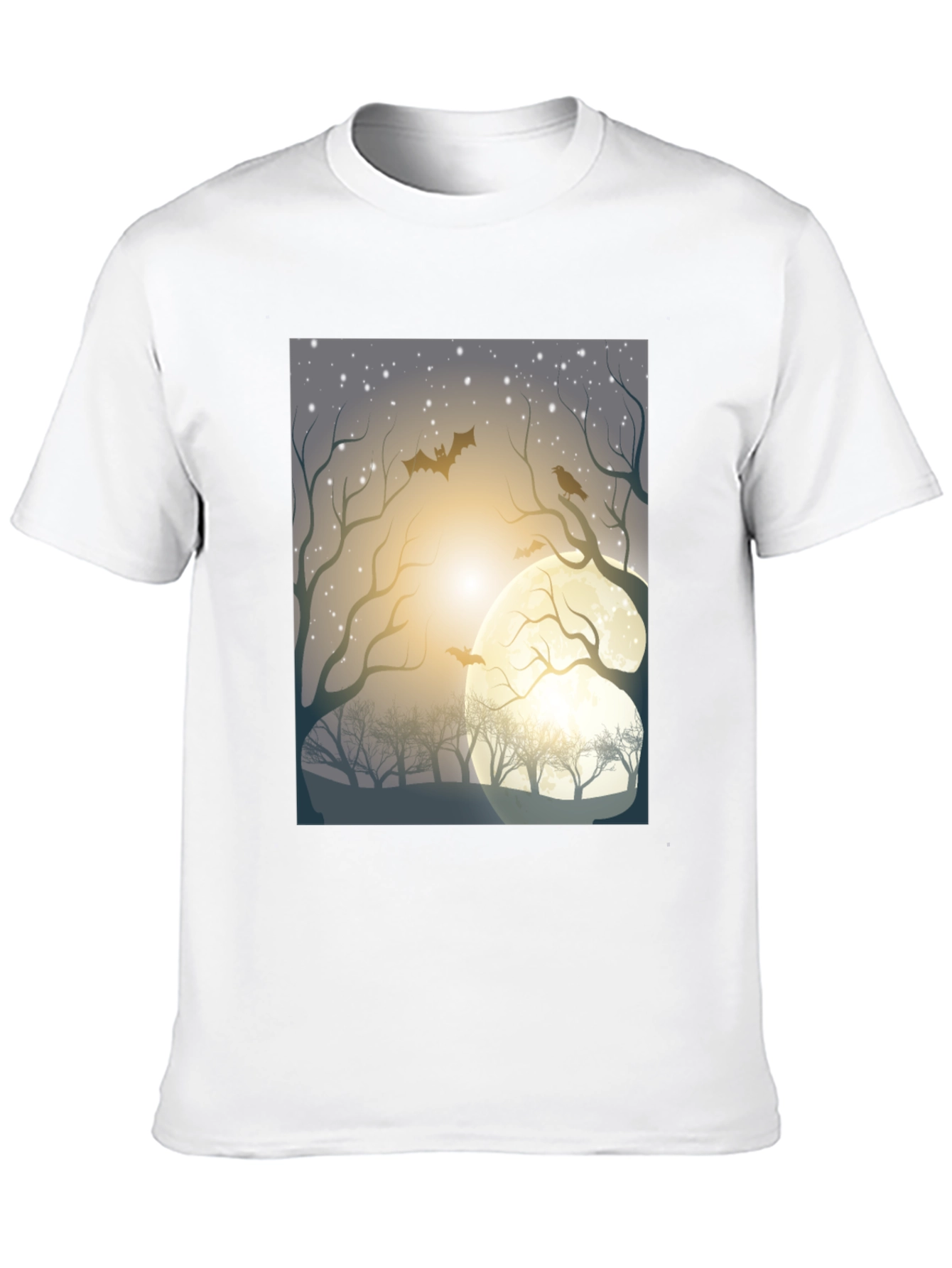 Spooky Moonlit Night Graphic Tee