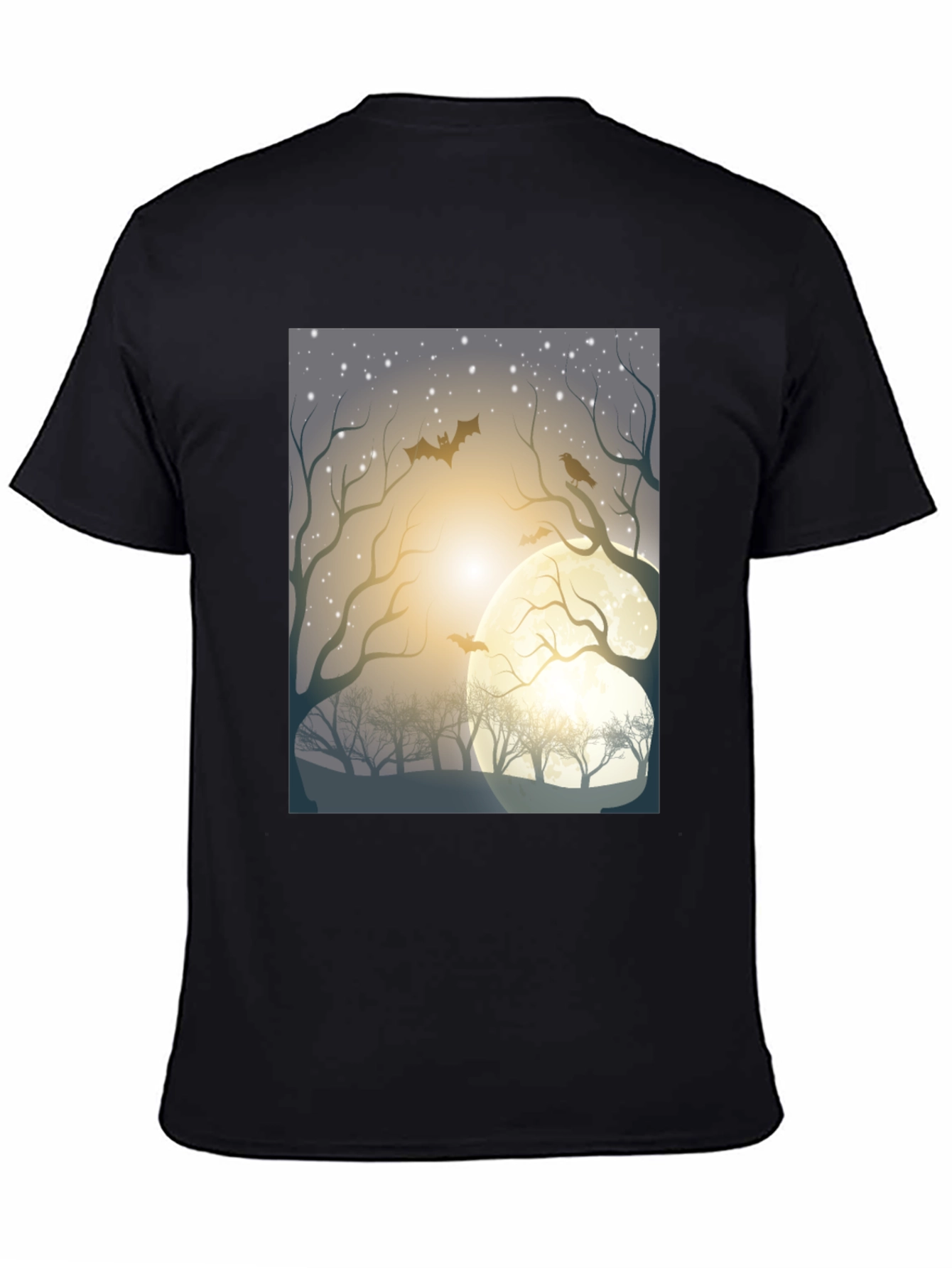 Spooky Moonlit Night Graphic Tee