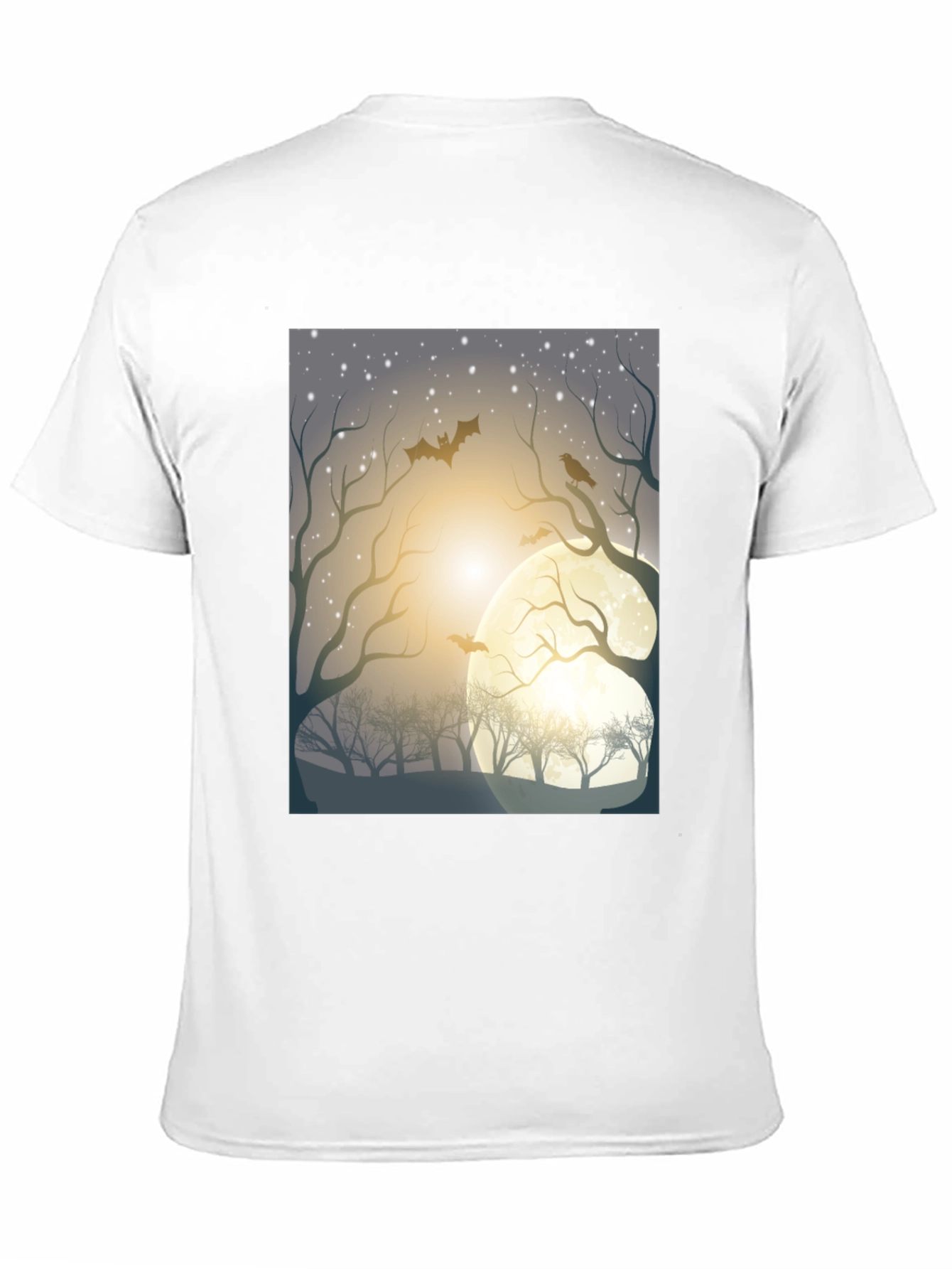 Spooky Moonlit Night Graphic Tee