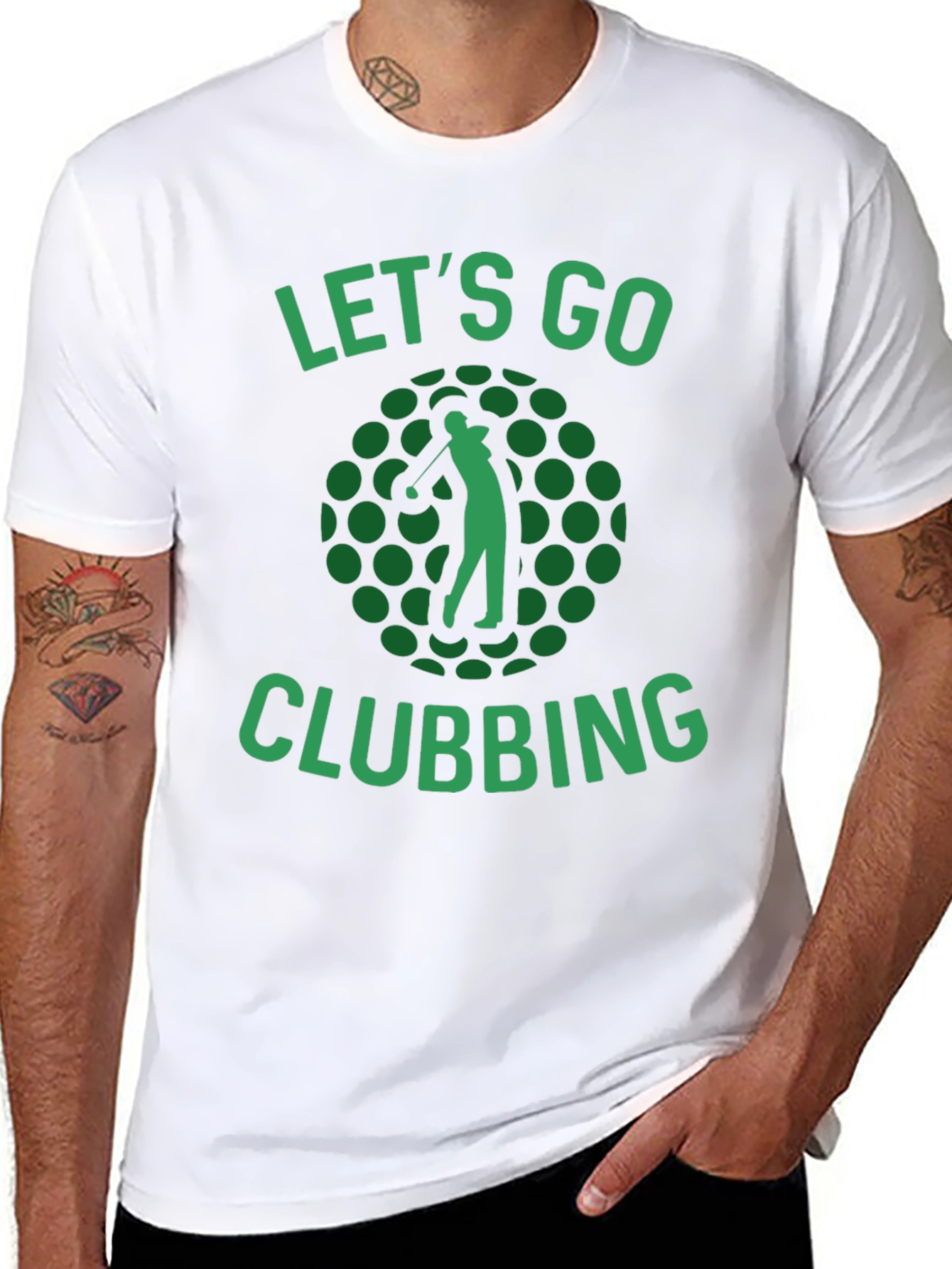 Lets Go Clubbing Golf T-Shirt