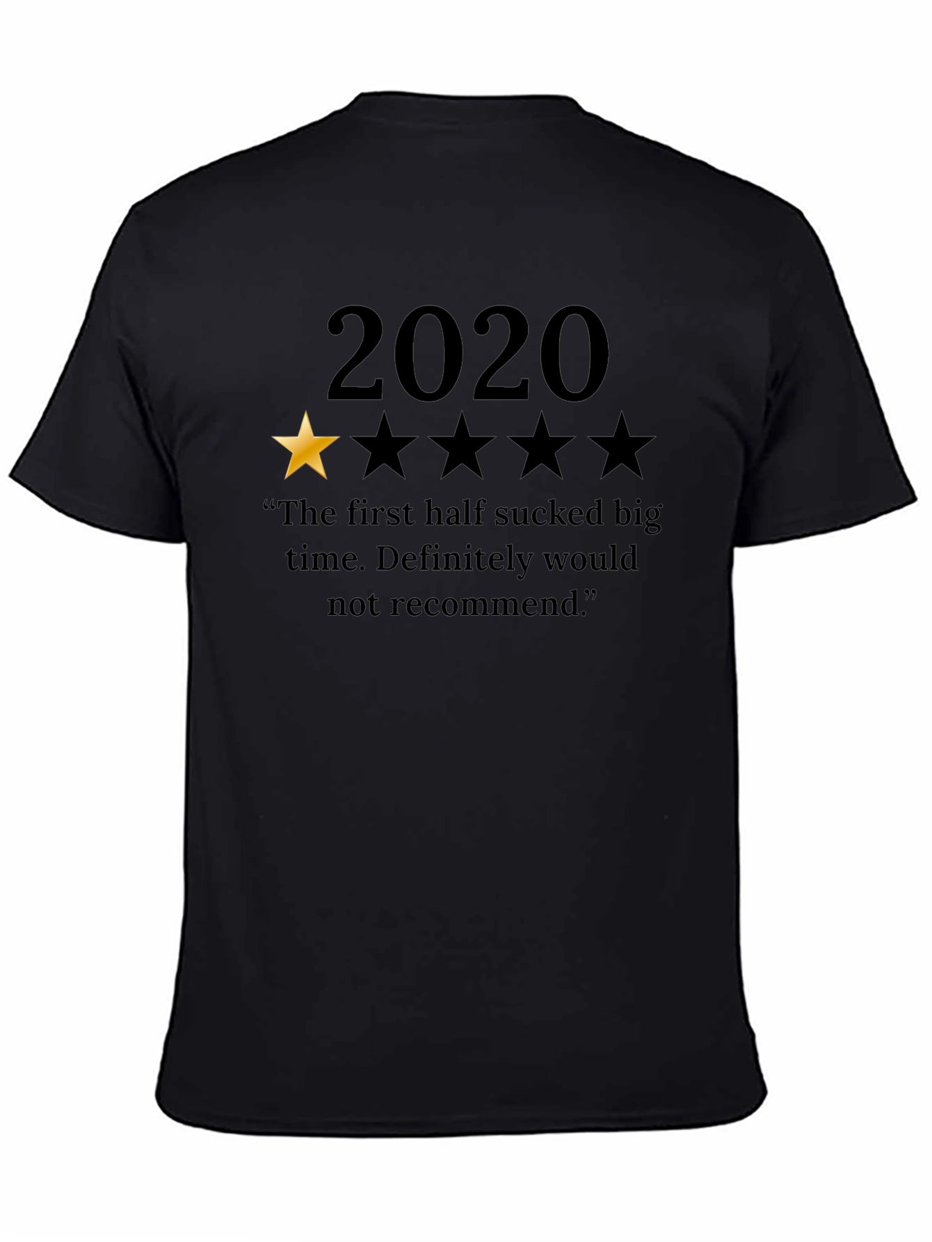 2020 One Star Review T-Shirt Funny Pandemic Tee