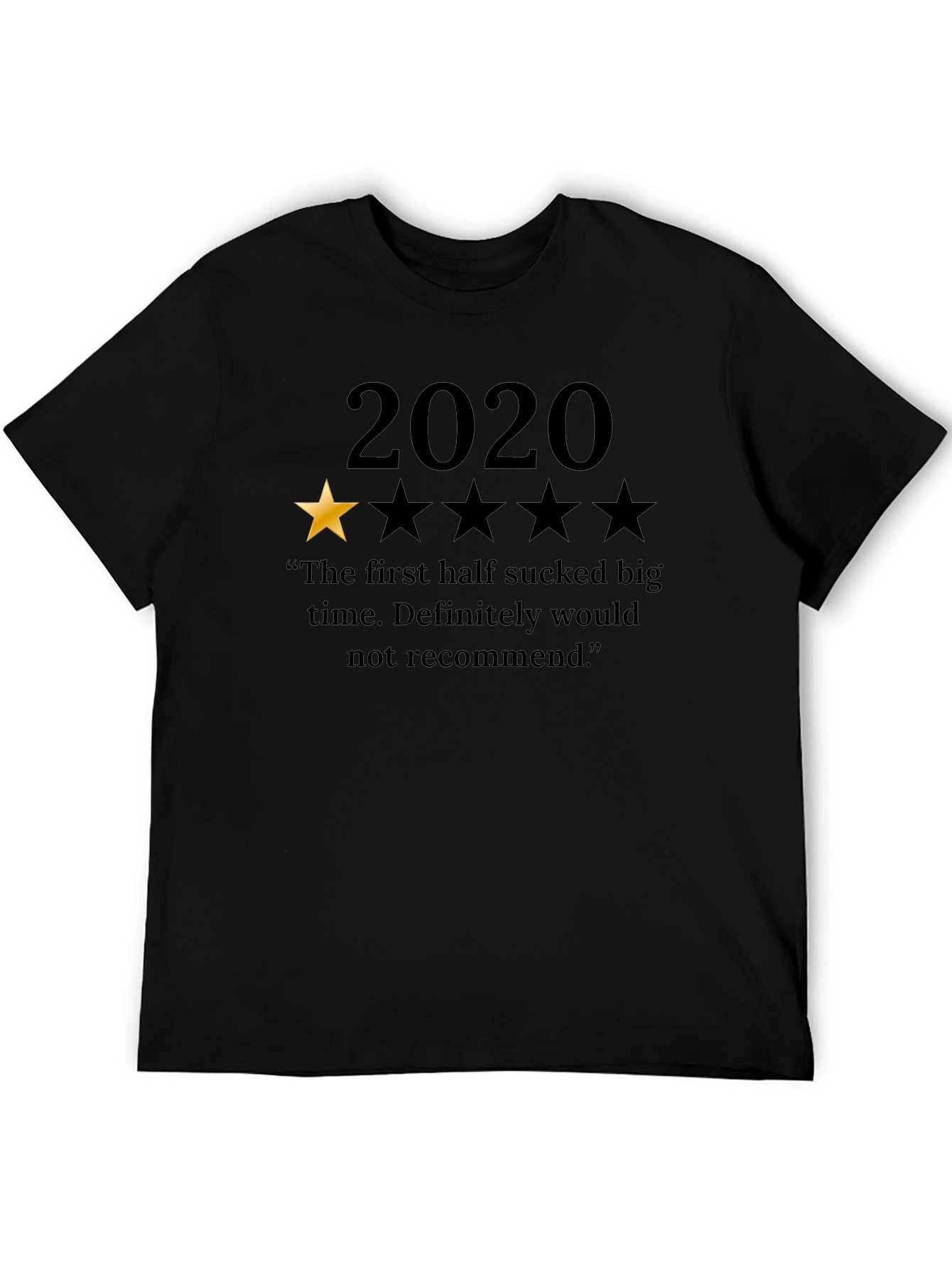 2020 One Star Review T-Shirt Funny Pandemic Tee