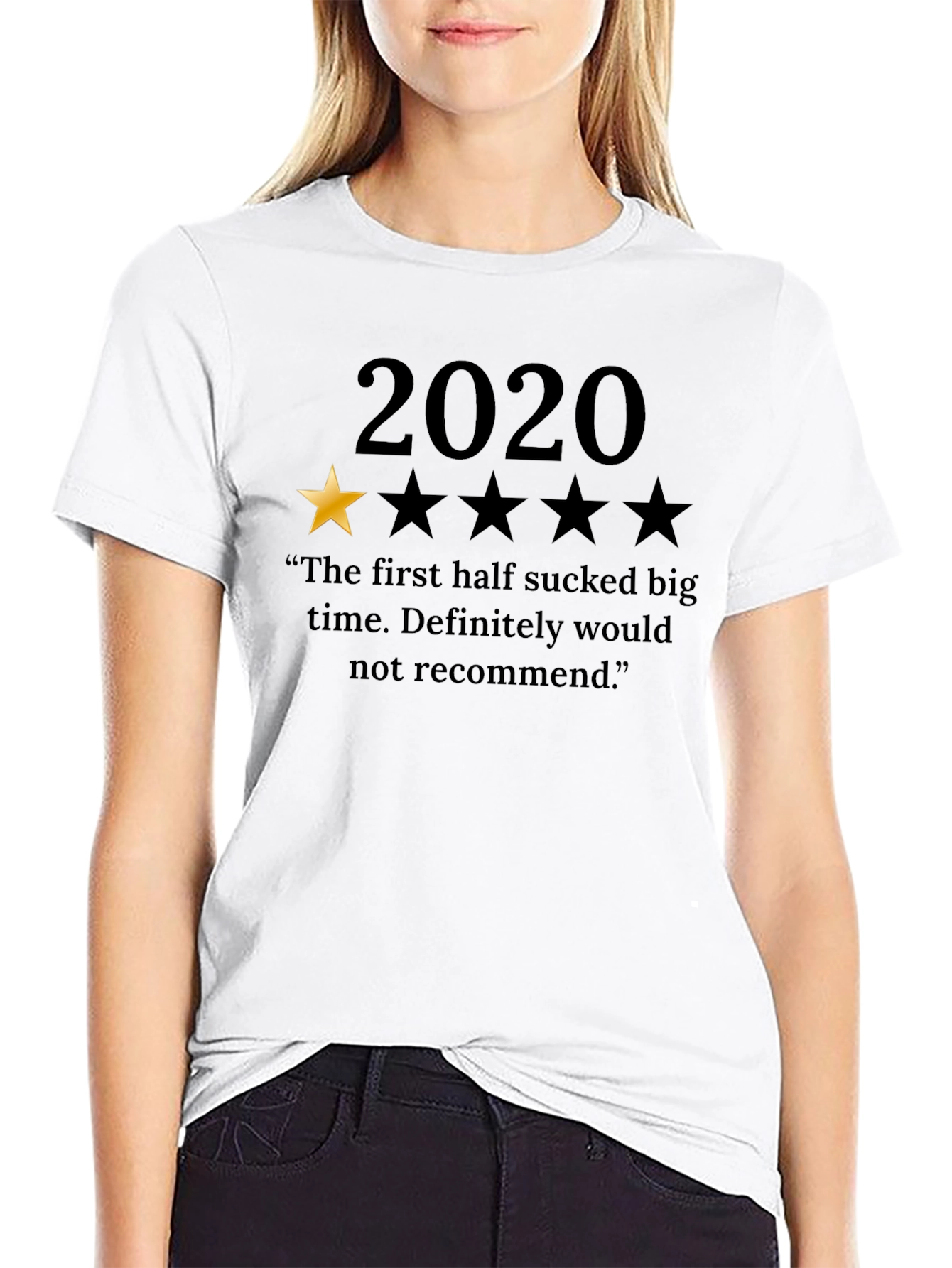 2020 One Star Review T-Shirt Funny Pandemic Tee
