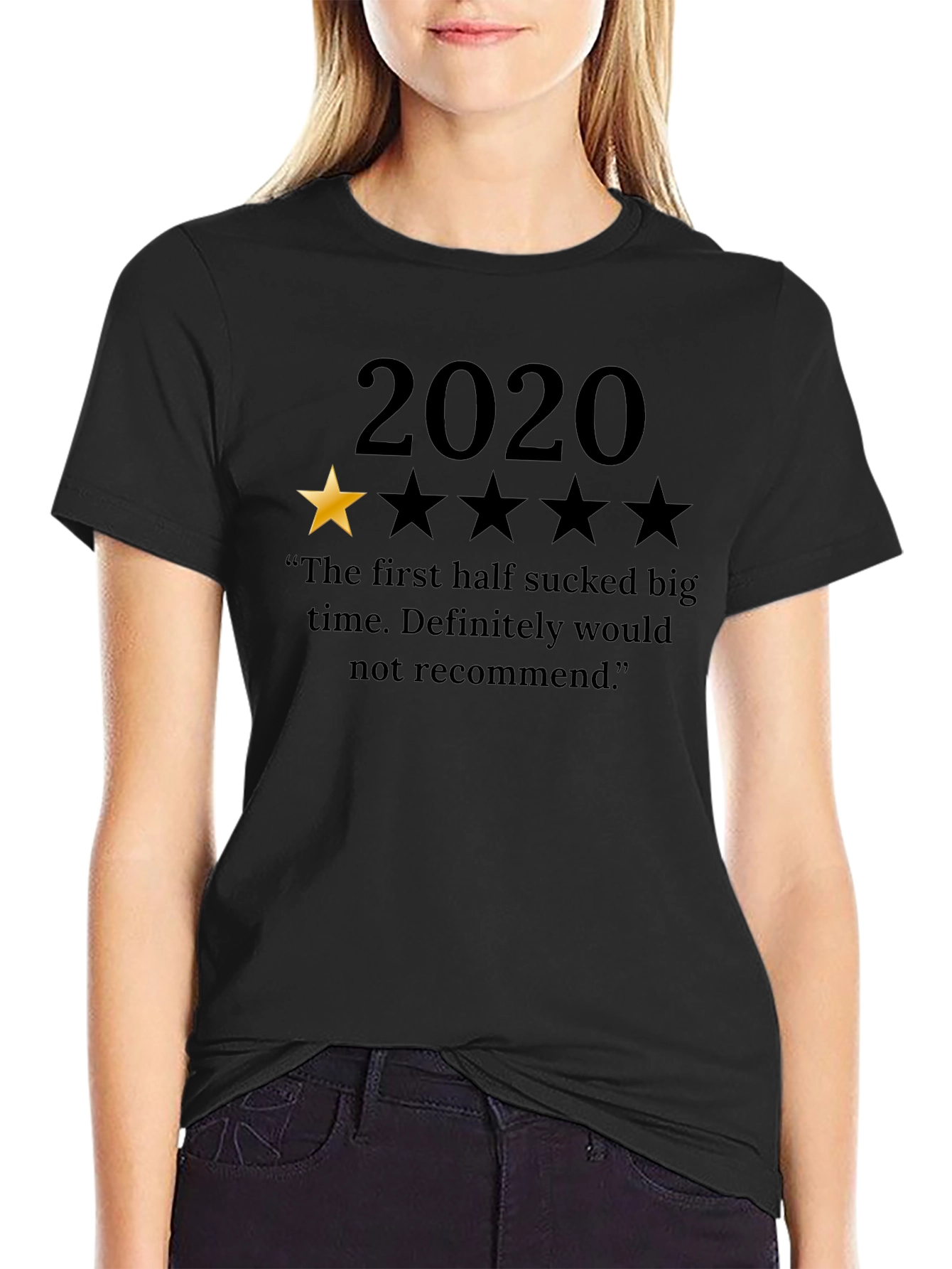 2020 One Star Review T-Shirt Funny Pandemic Tee